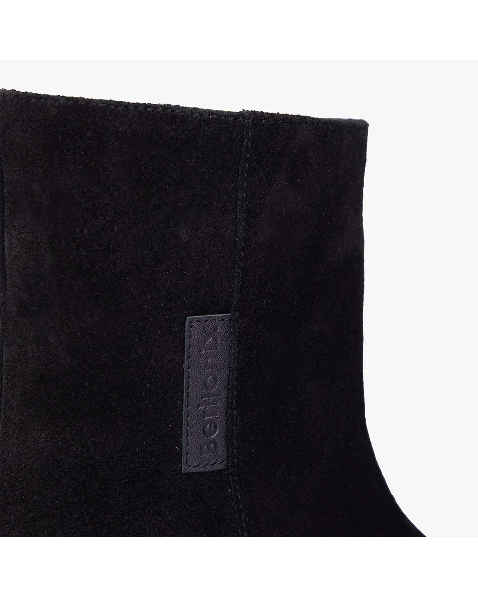 بوت چرم زنانه مشکی برتونیکس Berttonix کد A-۴۰۳۱