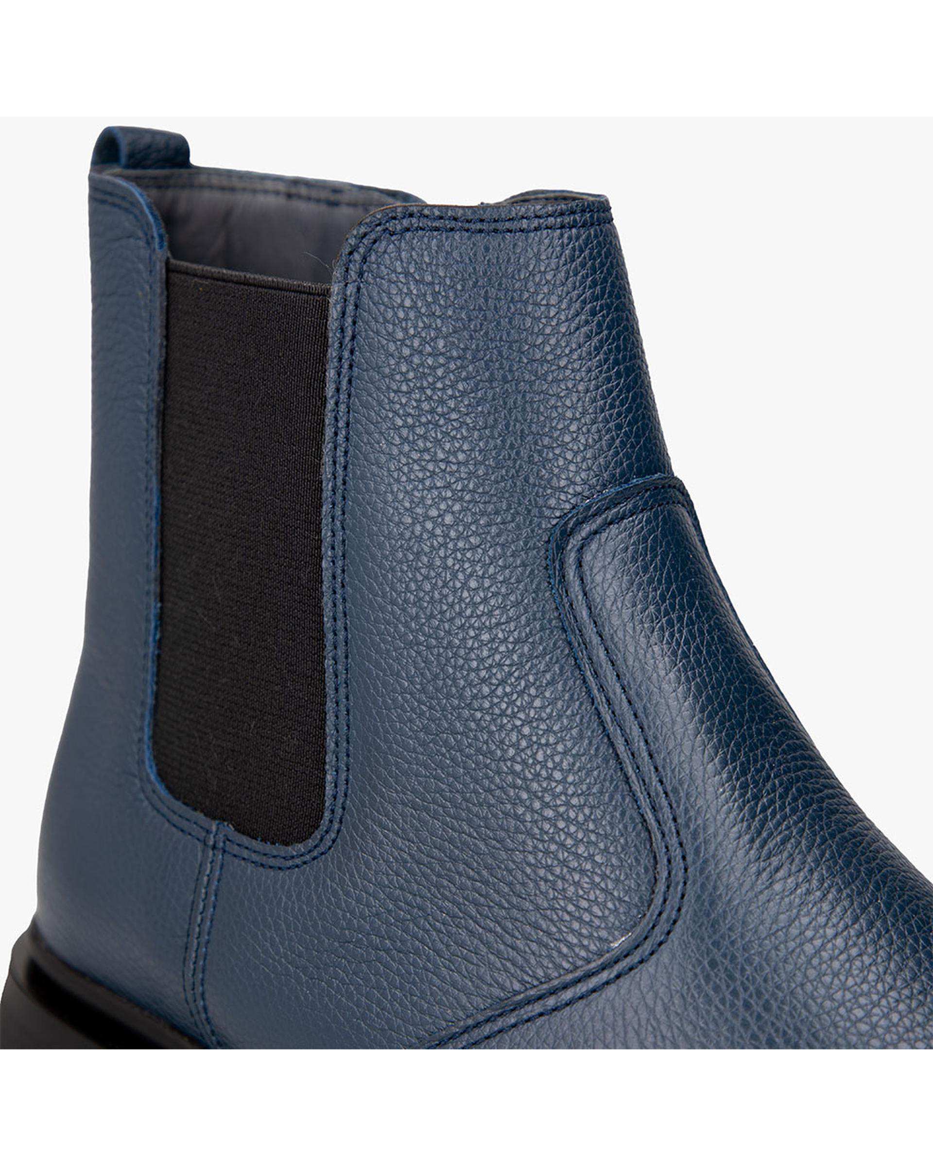 بوت چرم زنانه سرمه ای برتونیکس Berttonix کد M-۴۱۲