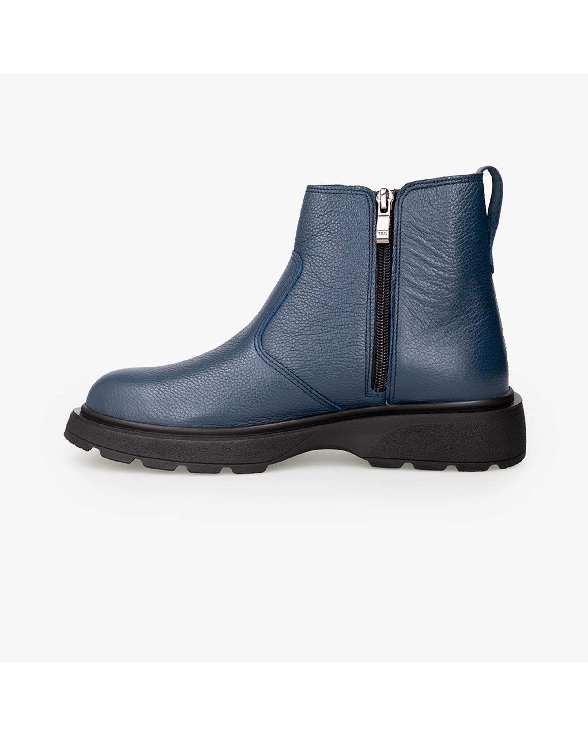 بوت چرم زنانه سرمه ای برتونیکس Berttonix کد M-۴۱۲