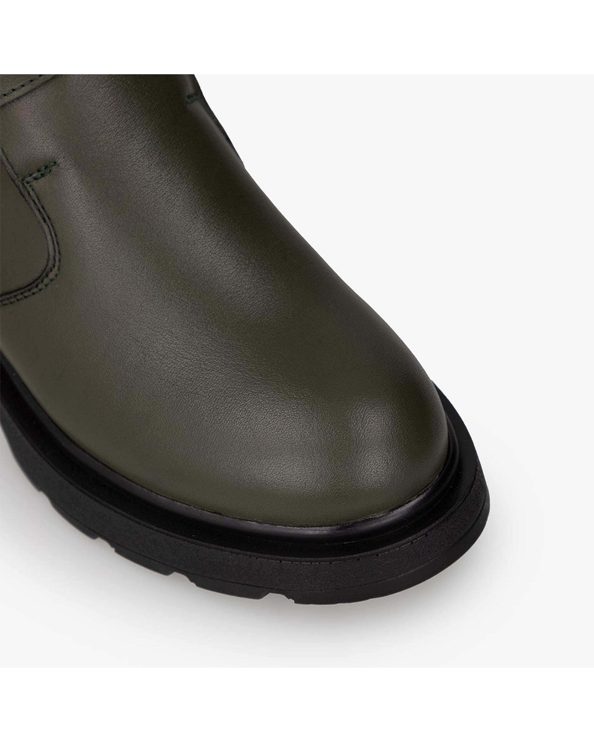 بوت چرم زنانه سبز برتونیکس Berttonix کد M-۴۱۰