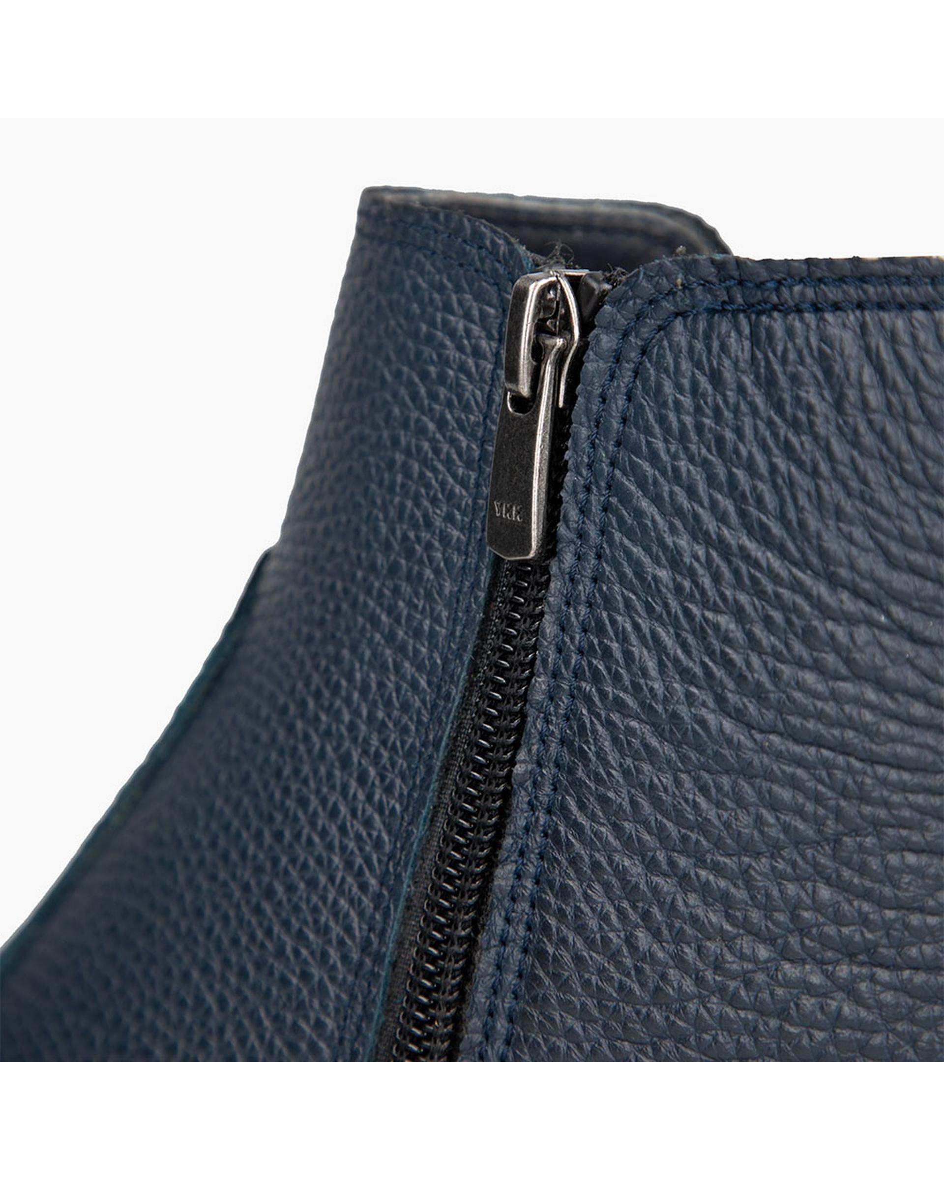 بوت چرم مردانه سرمه ای برتونیکس Berttonix کد M-۴۱۳ B