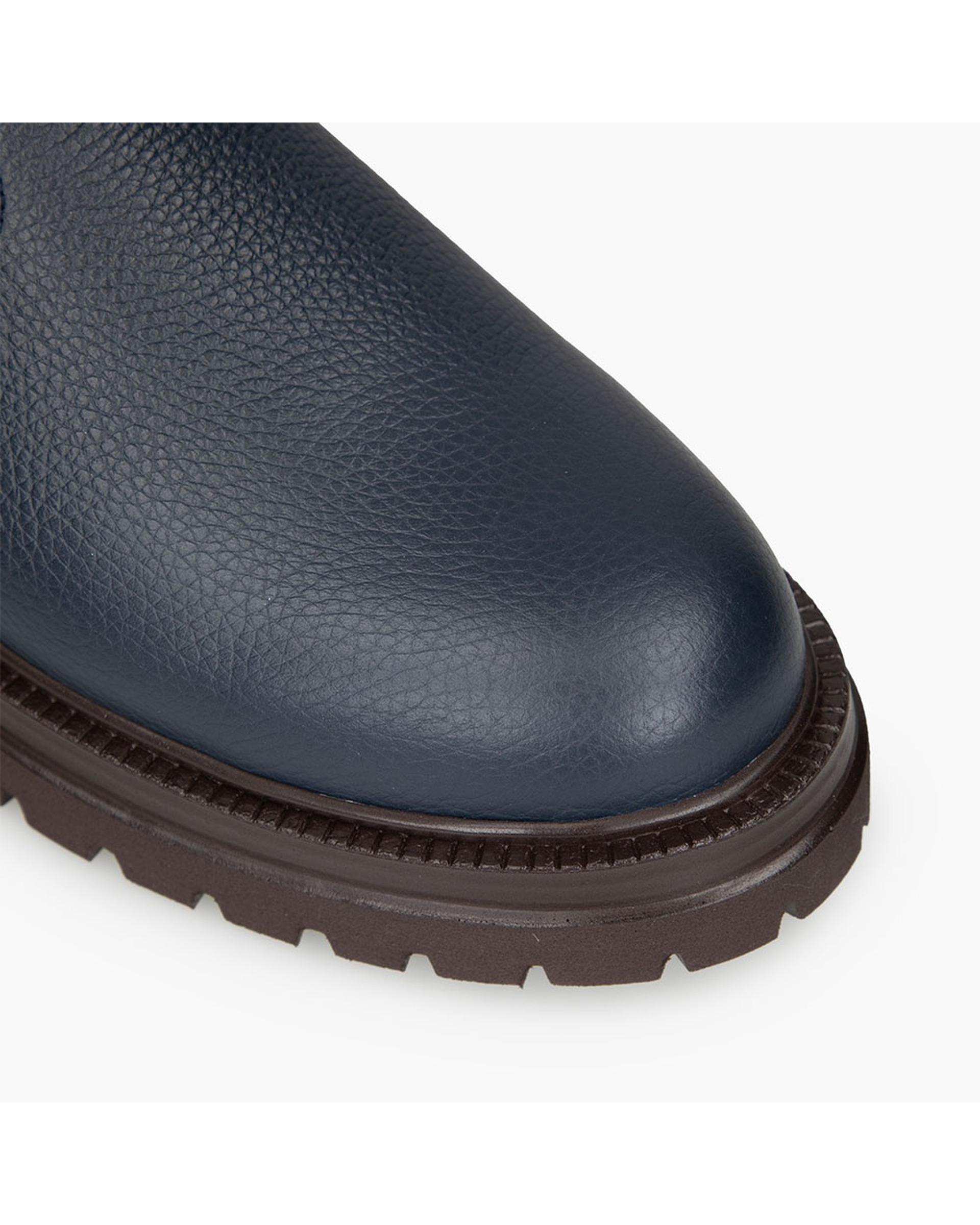 بوت چرم مردانه سرمه ای برتونیکس Berttonix کد M-۴۱۳ B