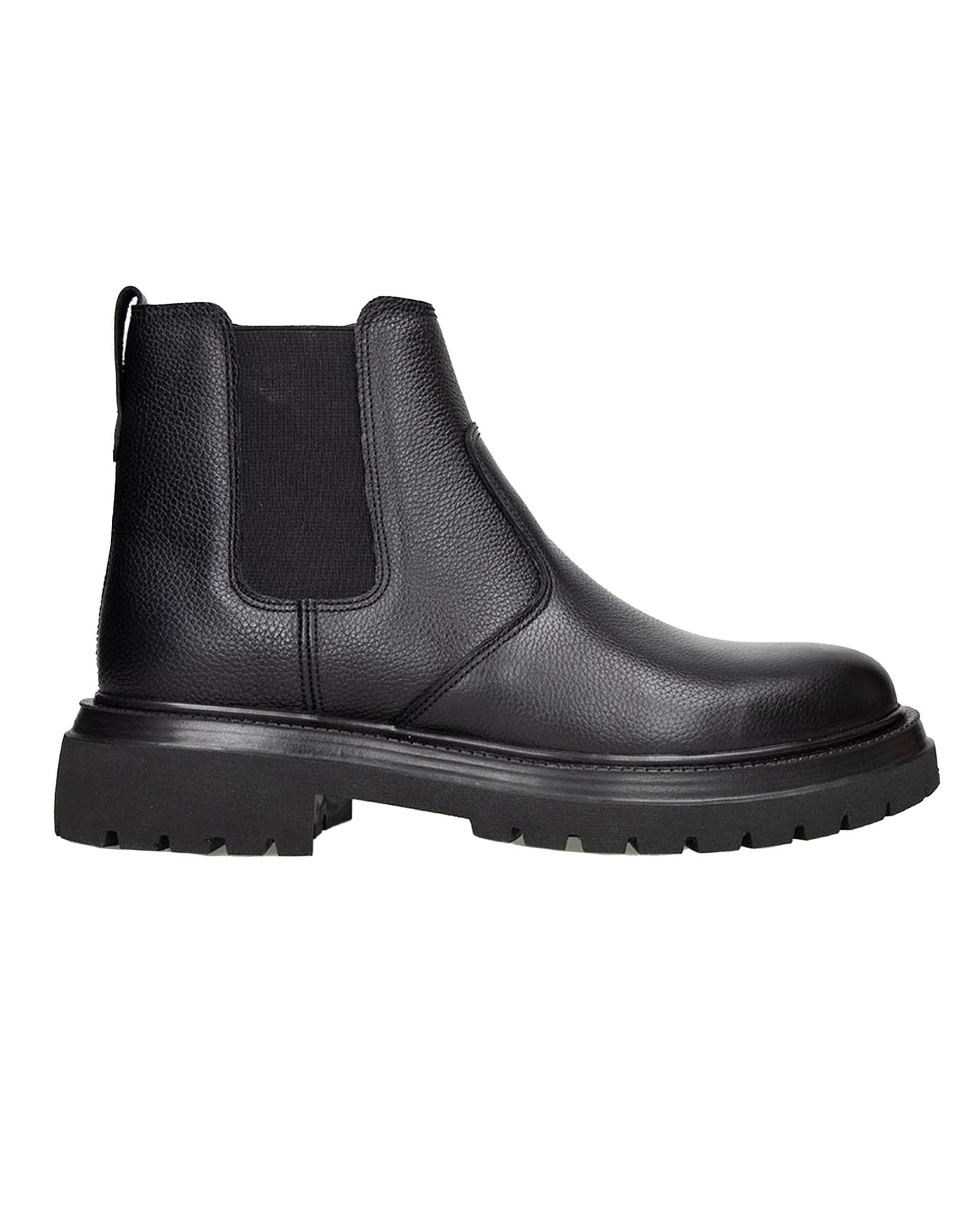 بوت چرم مردانه مشکی برتونیکس Berttonix کد M-۴۱۳ B