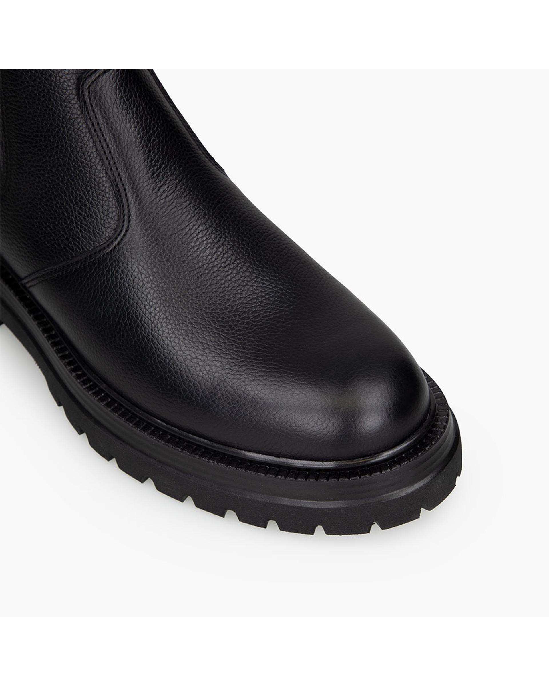 بوت چرم مردانه مشکی برتونیکس Berttonix کد M-۴۱۳ B