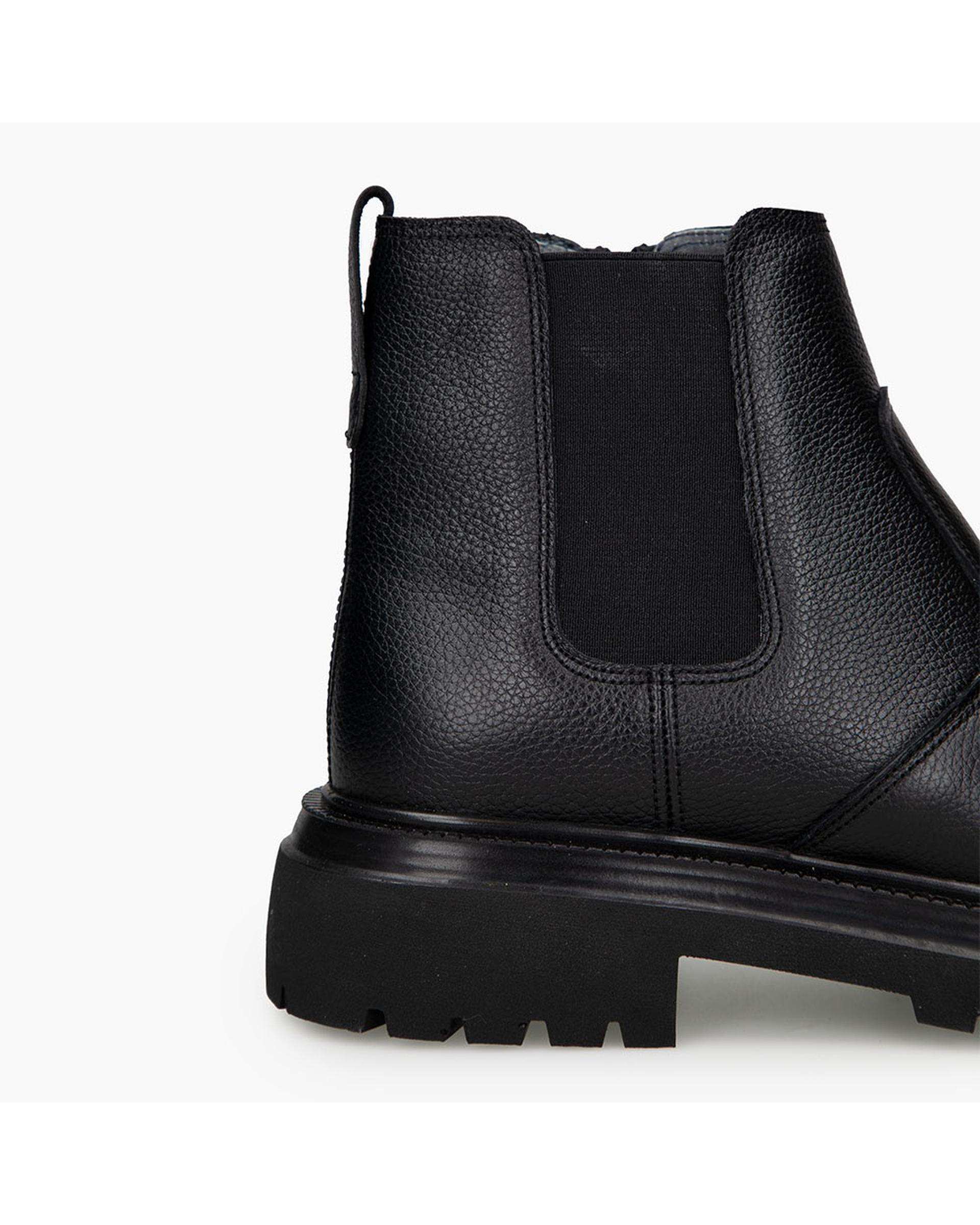 بوت چرم مردانه مشکی برتونیکس Berttonix کد M-۴۱۳ B