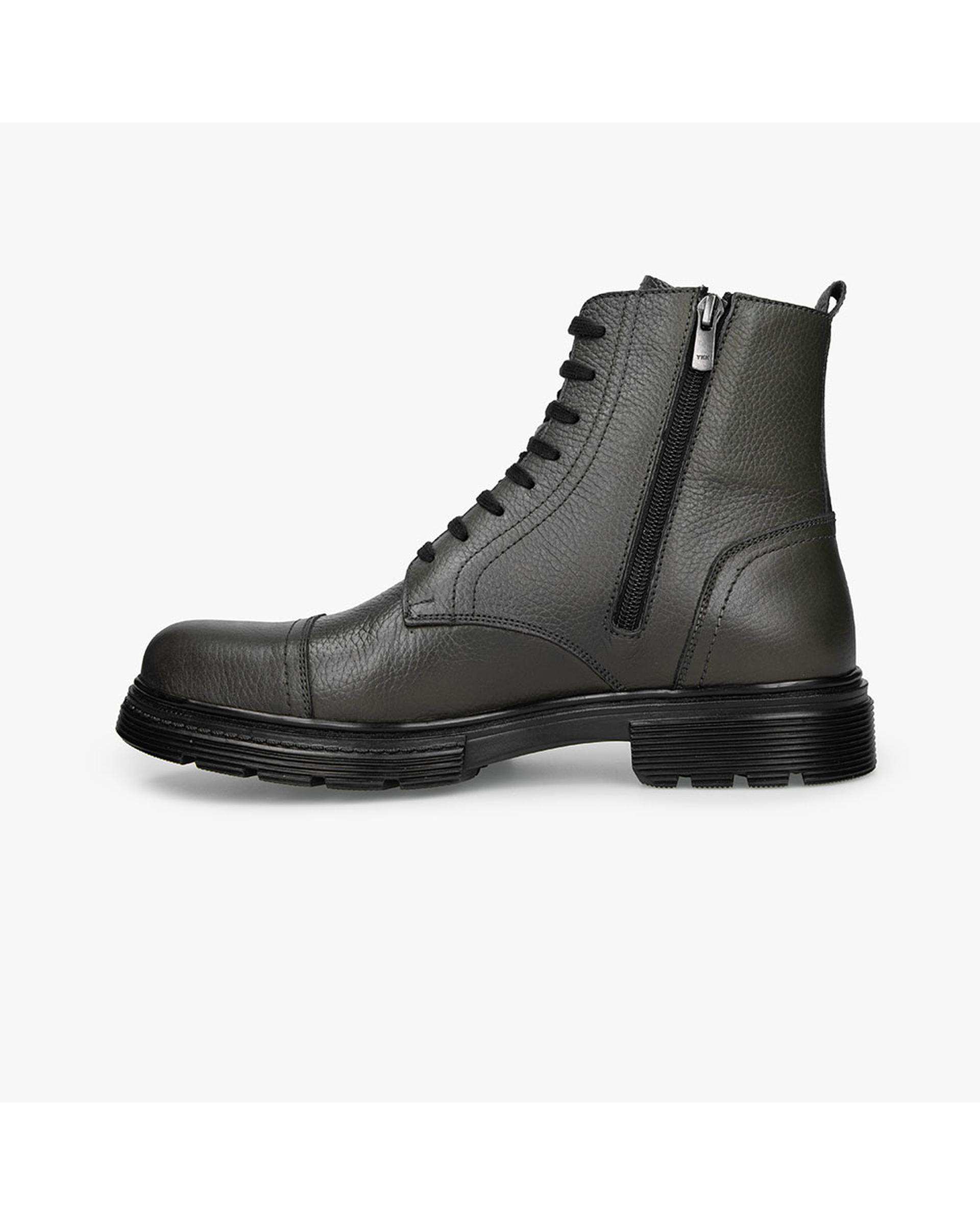 بوت چرم مردانه سبز برتونیکس Berttonix کد ES-۴۰۶۰