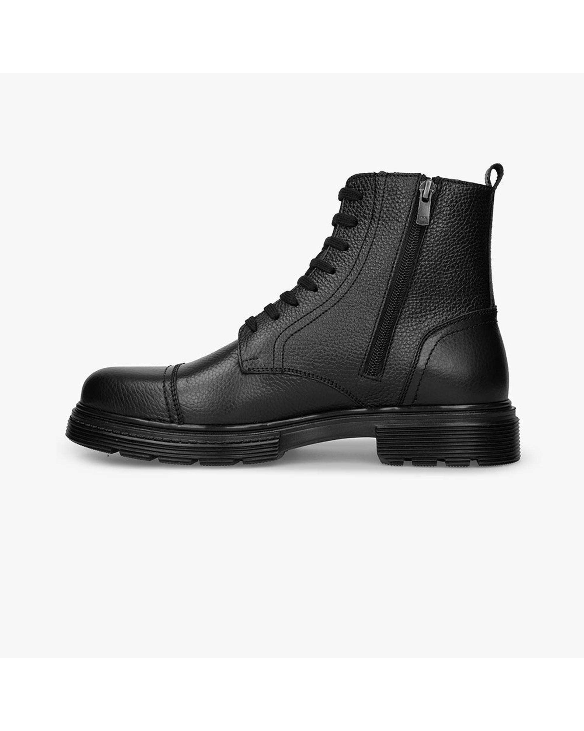 بوت چرم مردانه مشکی برتونیکس Berttonix کد ES-۴۰۶۰