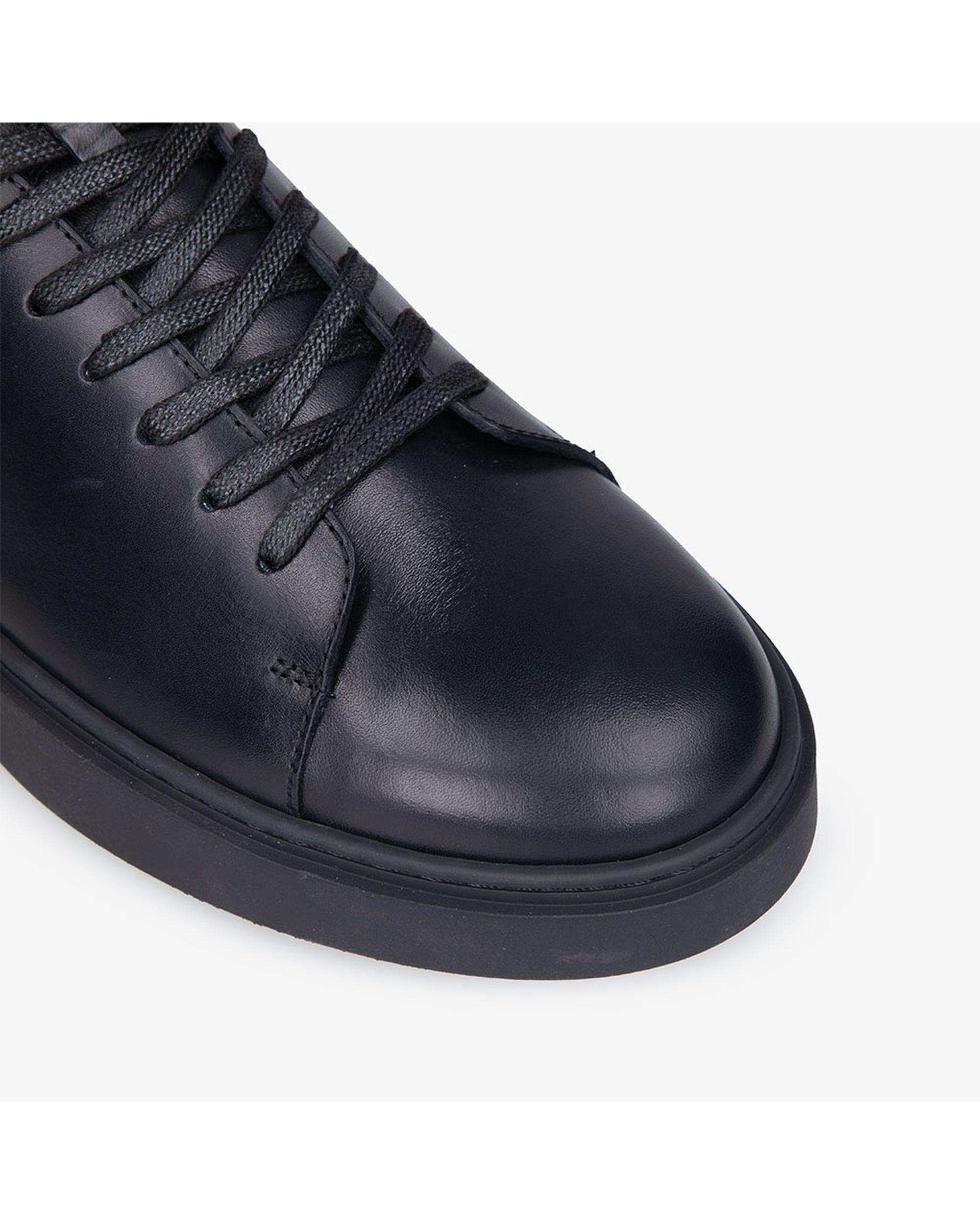 کفش چرم مردانه کژوال مشکی برتونیکس Berttonix کد MT-۴۰۸۲