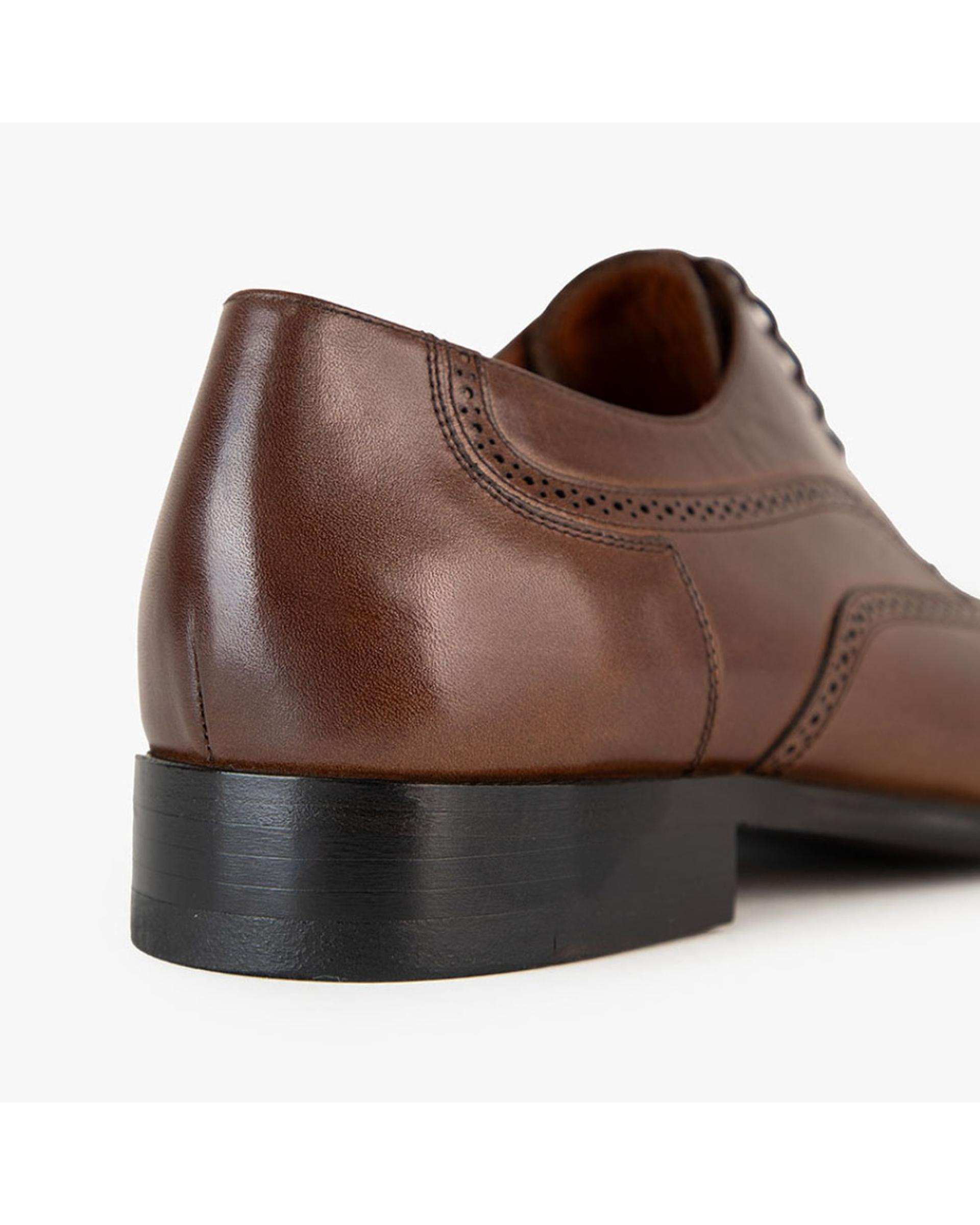 کفش چرم مردانه رسمی طبی قهوه ای برتونیکس Berttonix کد ES-4052