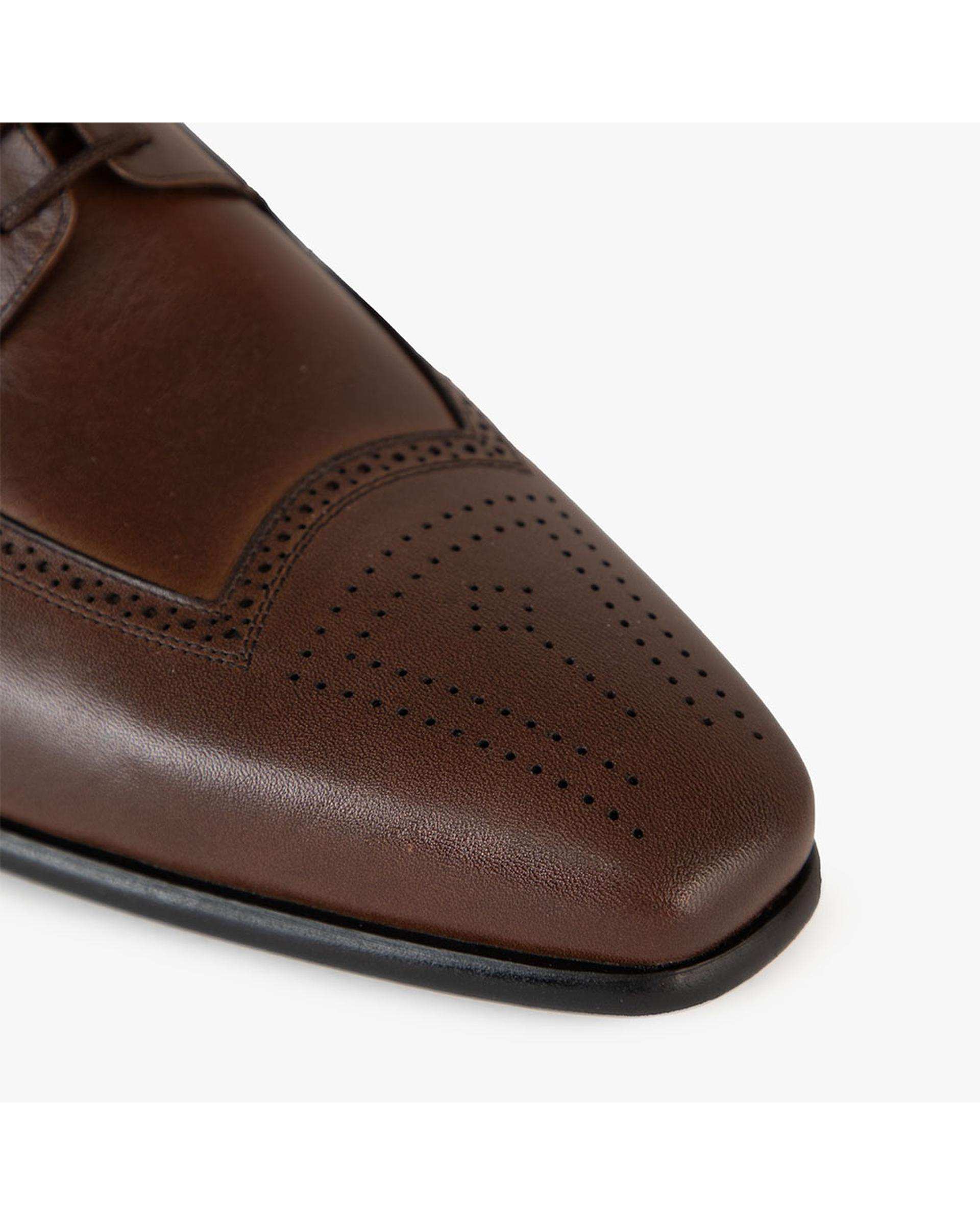 کفش چرم مردانه رسمی طبی قهوه ای برتونیکس Berttonix کد ES-4052