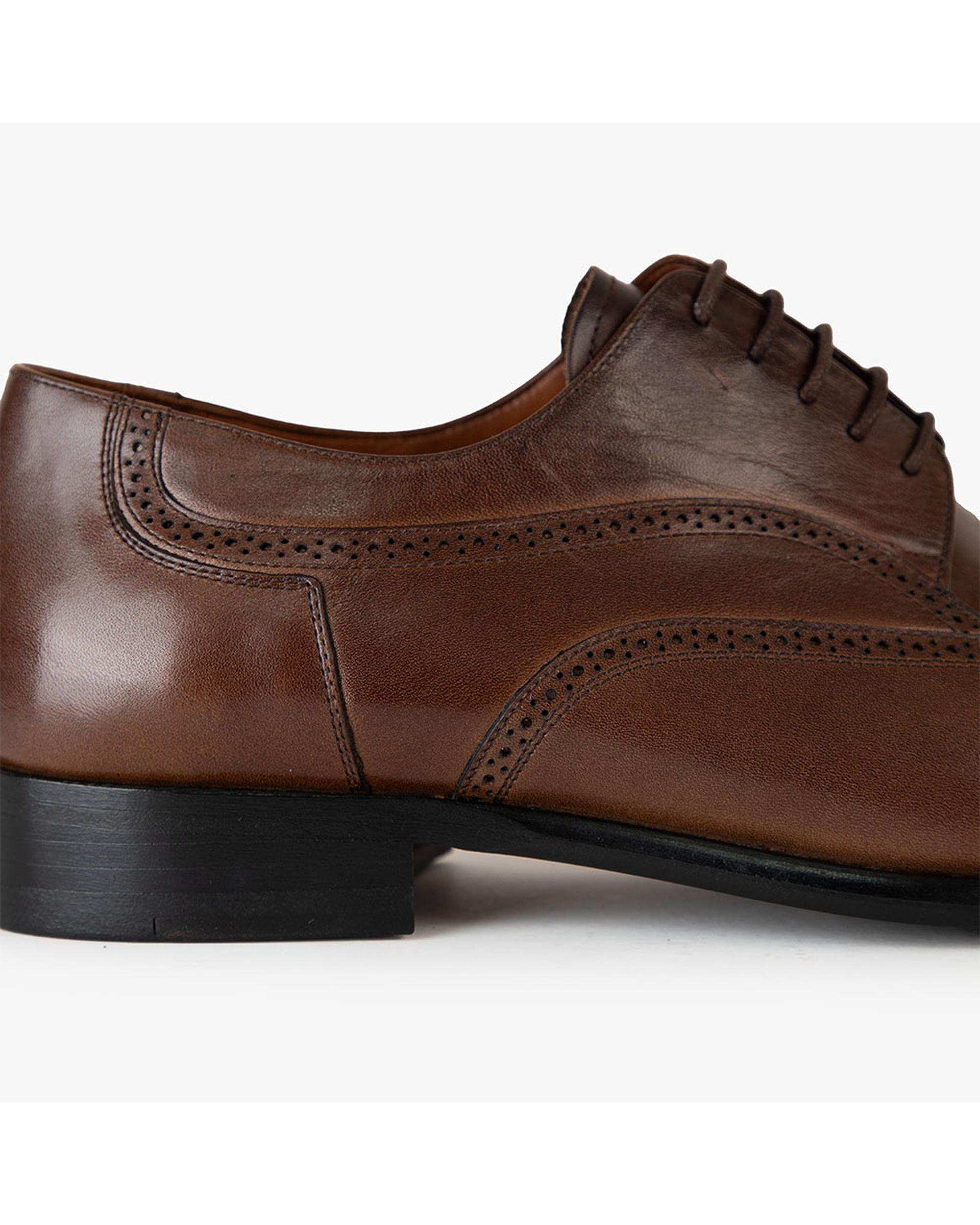 کفش چرم مردانه رسمی طبی قهوه ای برتونیکس Berttonix کد ES-4052