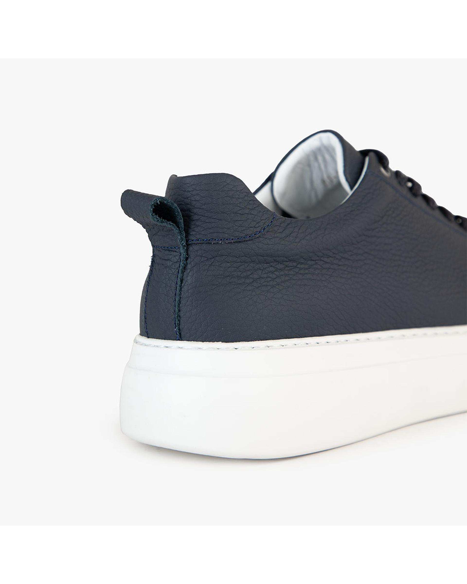 کفش چرم مردانه کژوال سرمه ای برتونیکس Berttonix کد MT-0315