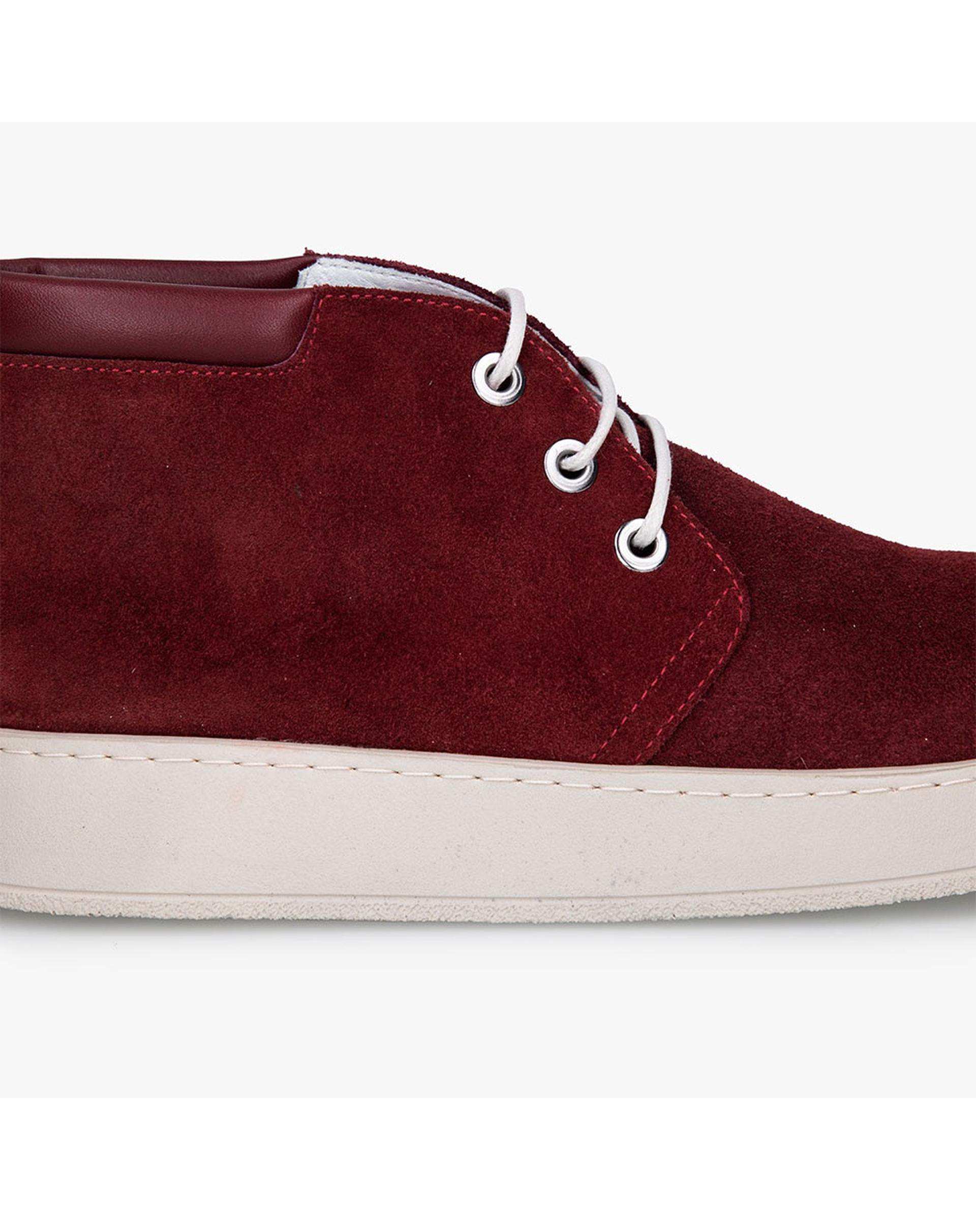 نیم بوت چرم زنانه زرشکی برتونیکس Berttonix کد A-۴۰۲۸