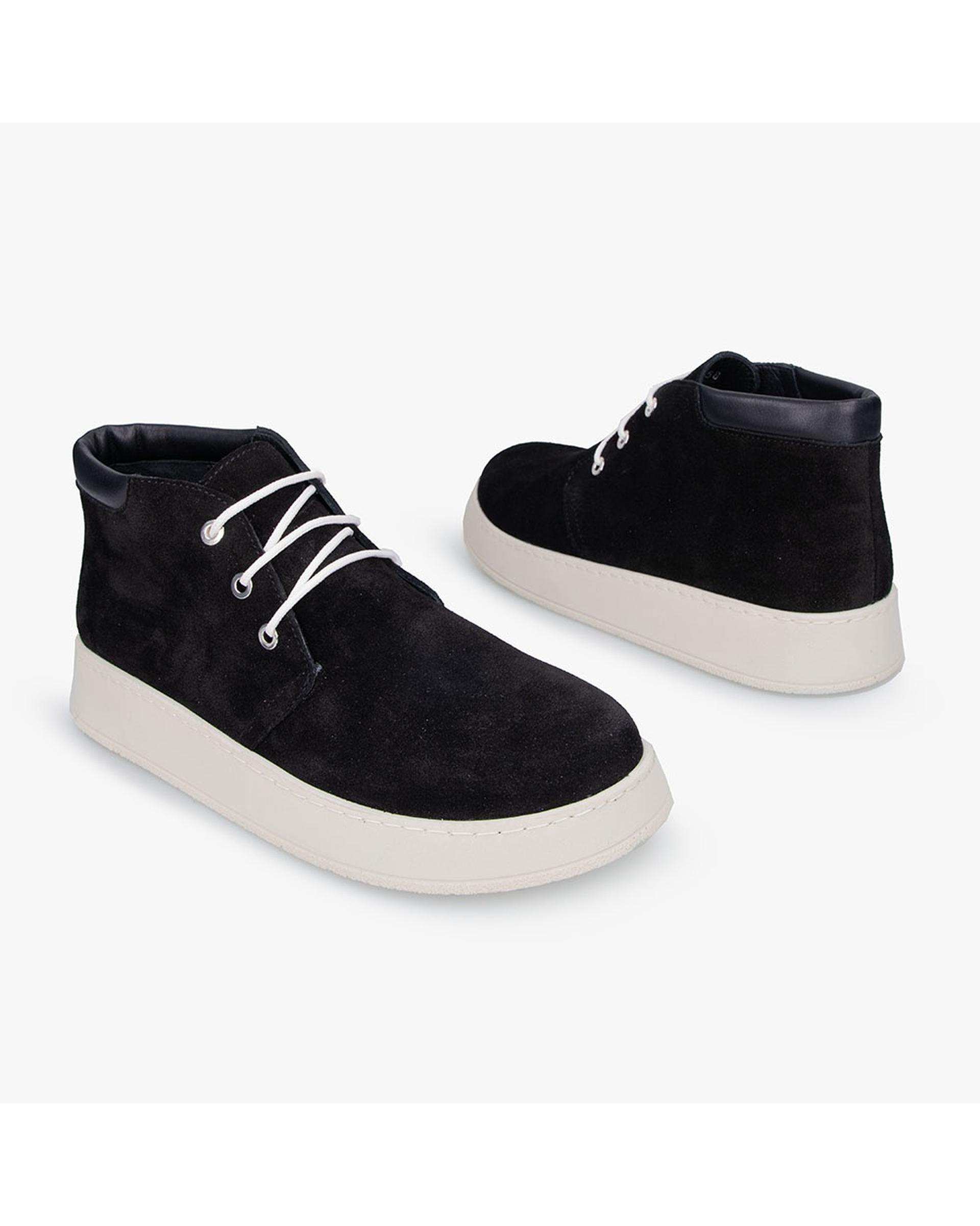 نیم بوت چرم زنانه مشکی برتونیکس Berttonix کد A-۴۰۲۸