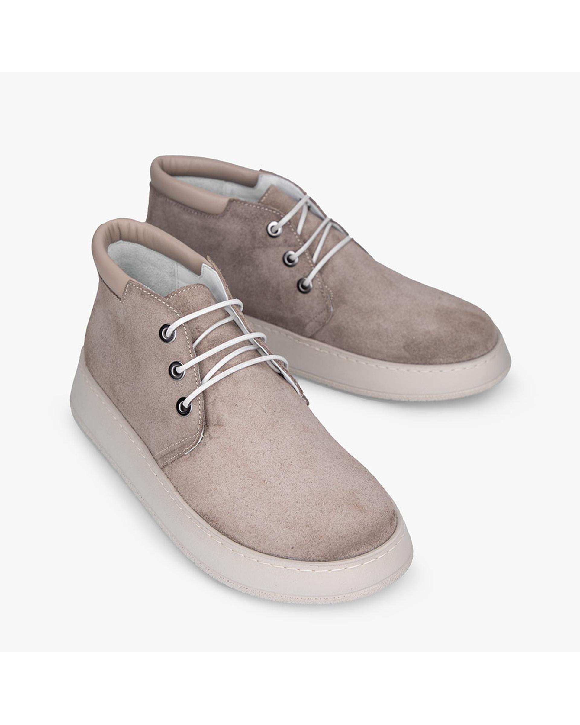 نیم بوت چرم زنانه خاکی برتونیکس Berttonix کد A-۴۰۲۸