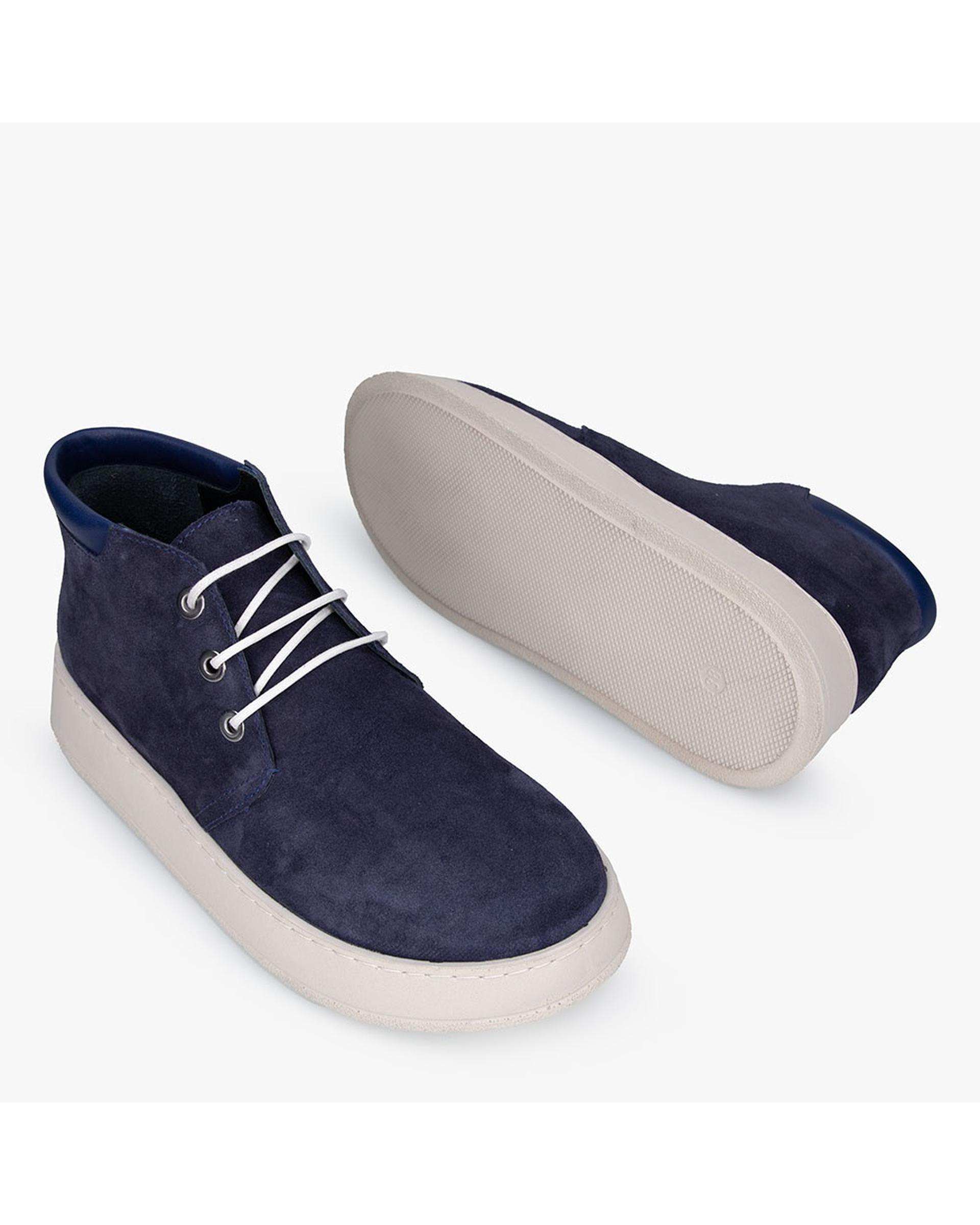 نیم بوت چرم زنانه سرمه ای برتونیکس Berttonix کد A-۴۰۲۸