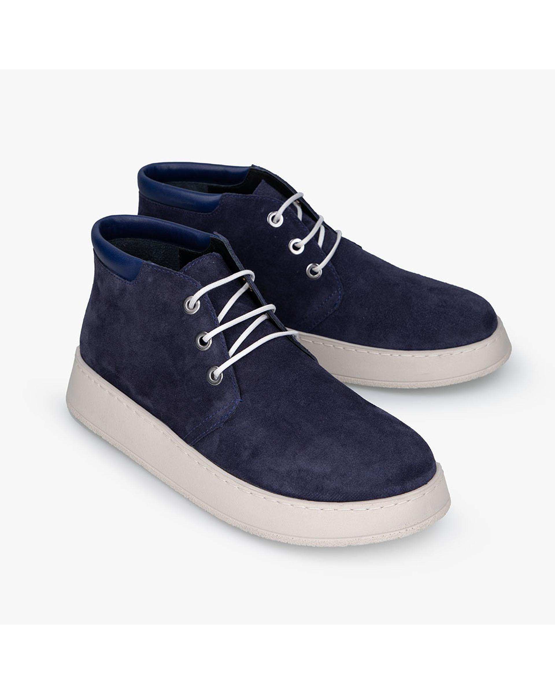 نیم بوت چرم زنانه سرمه ای برتونیکس Berttonix کد A-۴۰۲۸