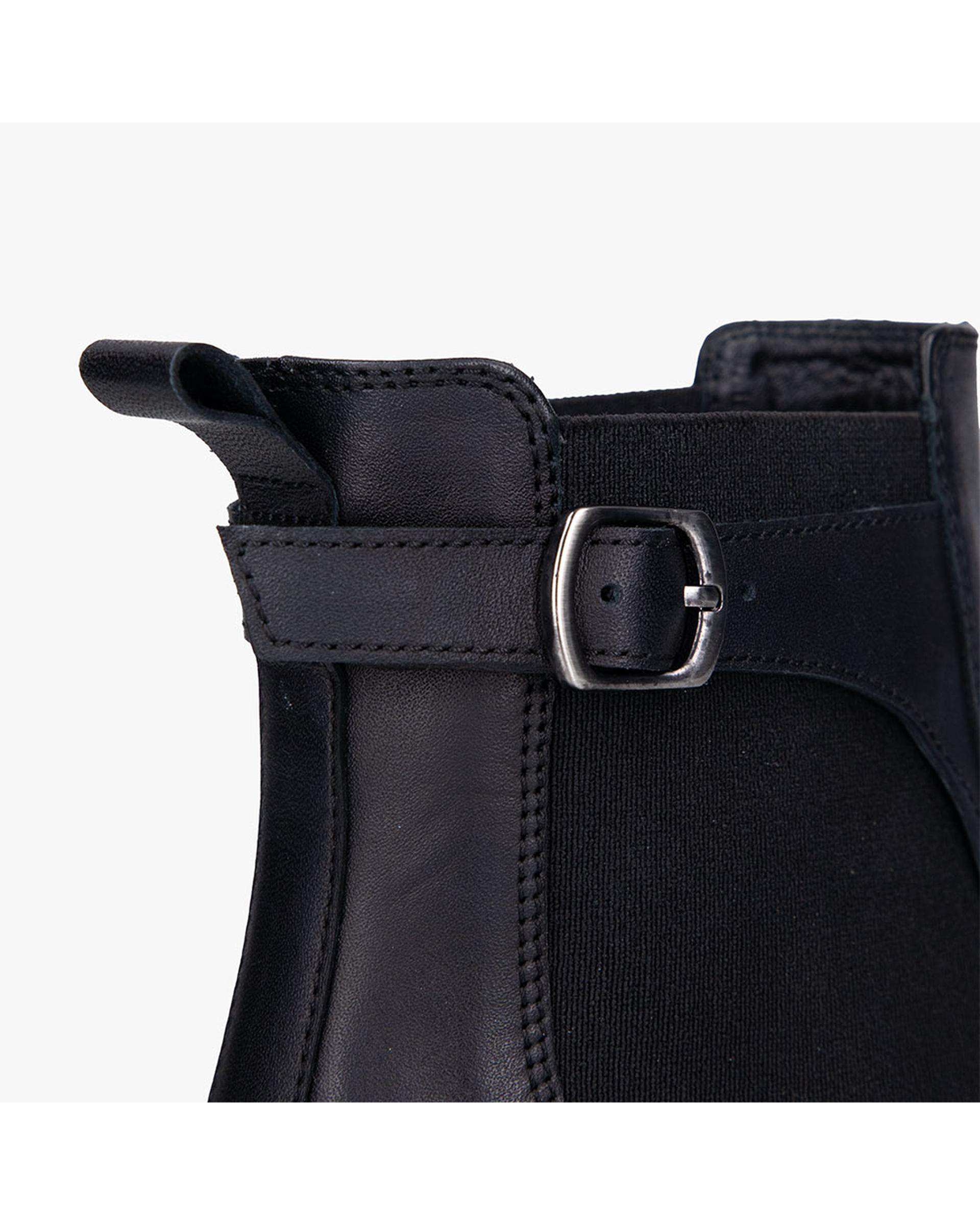 بوت چرم زنانه مشکی برتونیکس Berttonix کد A-4032