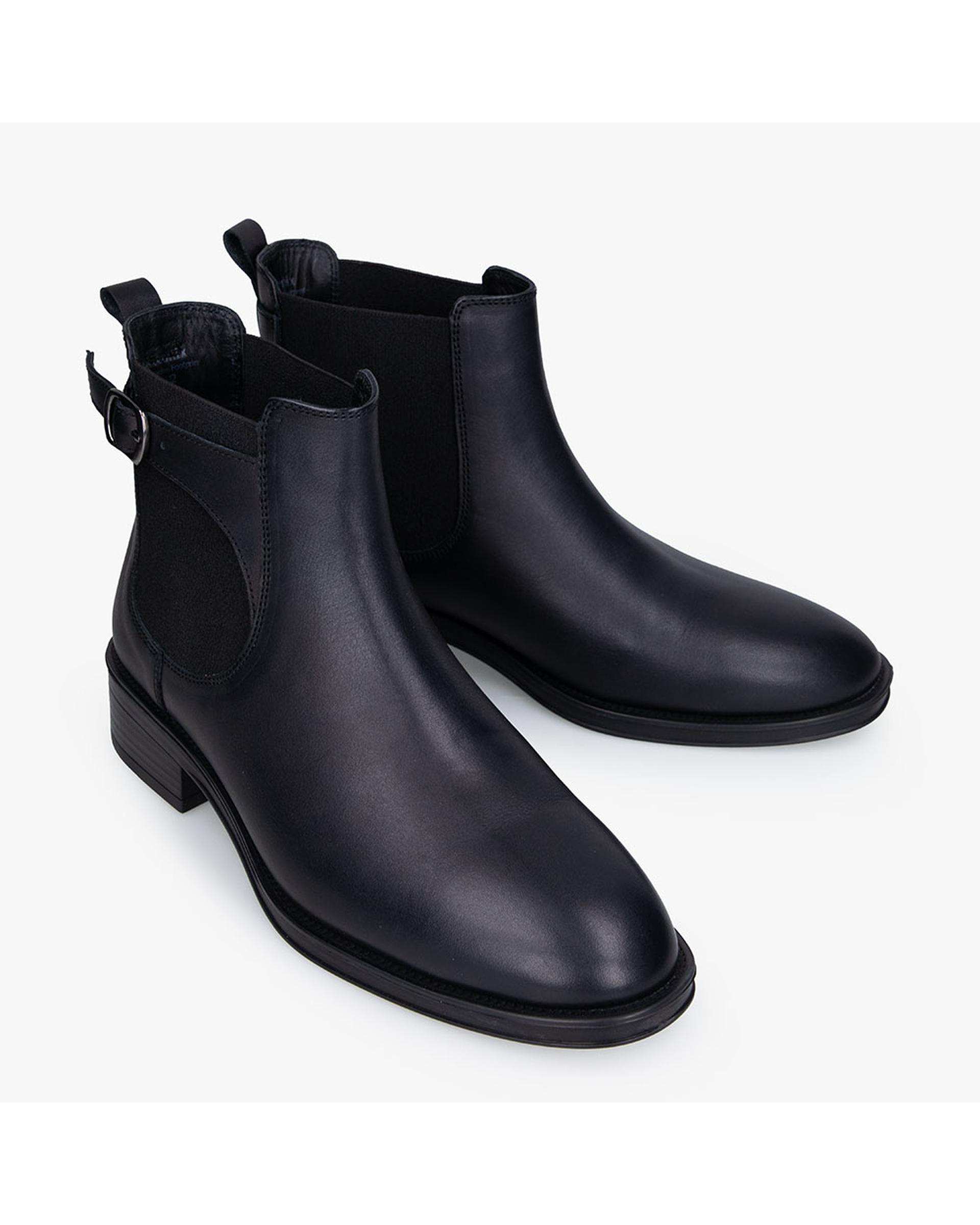 بوت چرم زنانه مشکی برتونیکس Berttonix کد A-4032