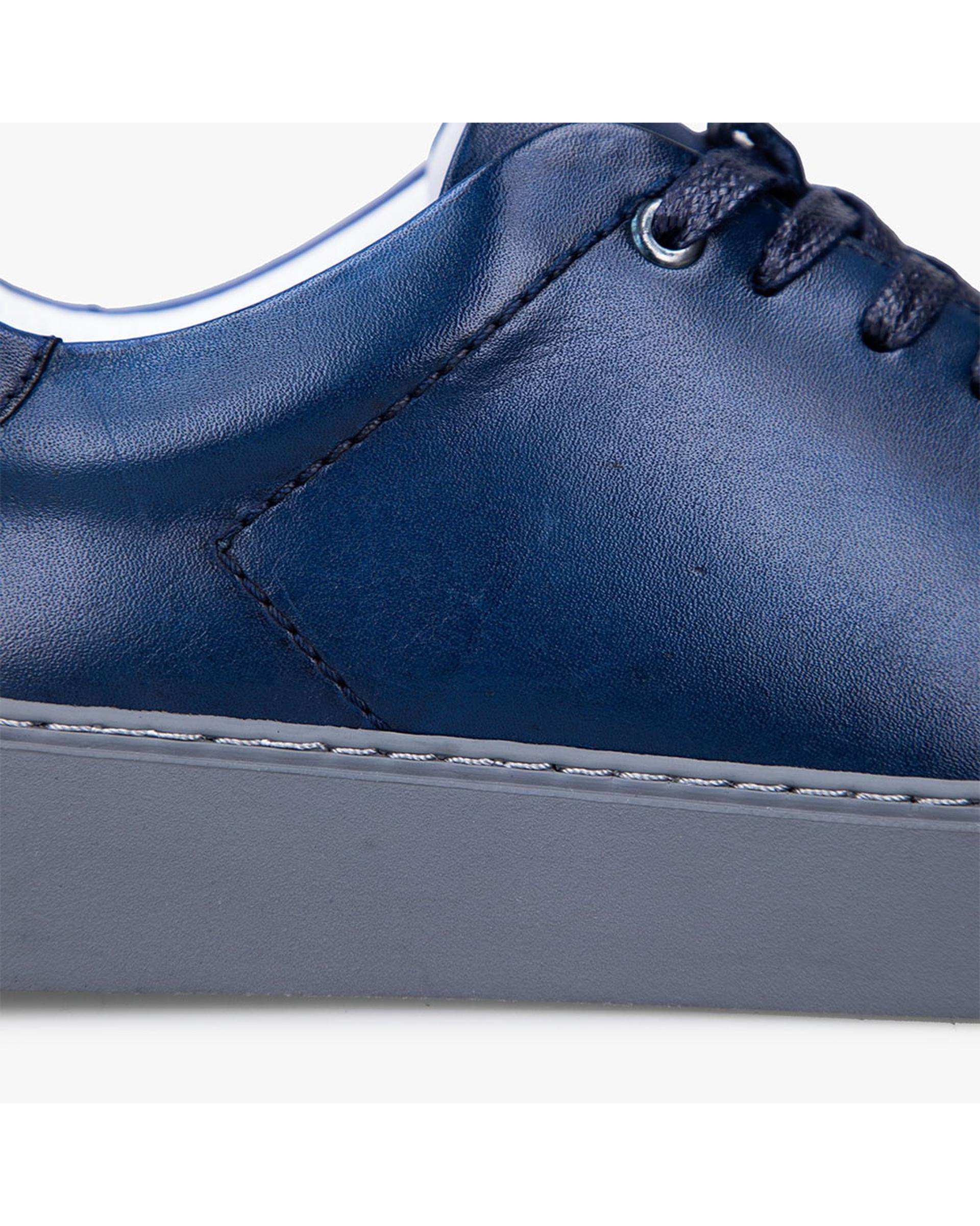 کفش چرم زنانه کژوال سرمه ای برتونیکس Berttonix کد MT-۴۰۸۱