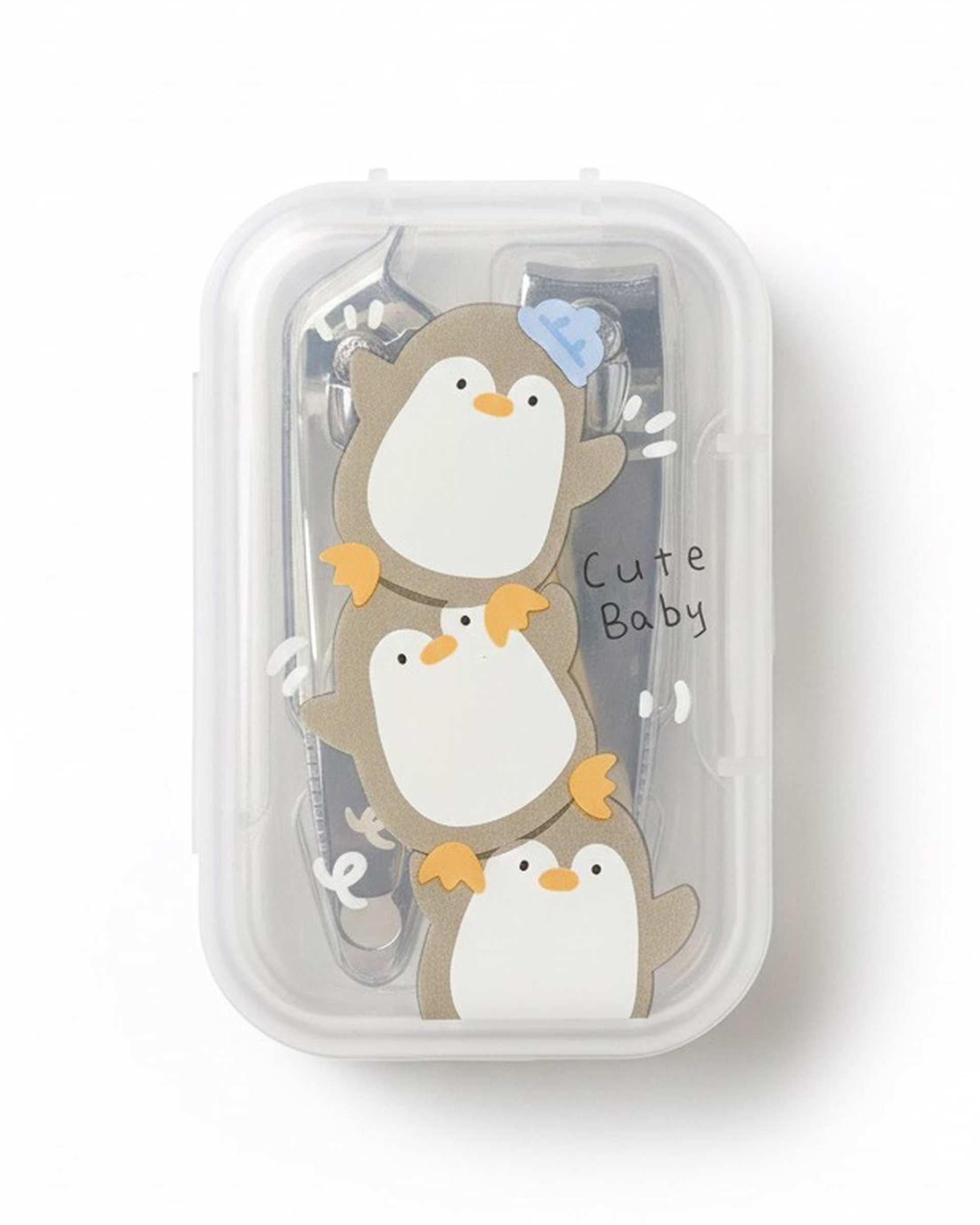 ست ناخن گیر استیل ضد زنگ 2 عددی طرح فانتزی