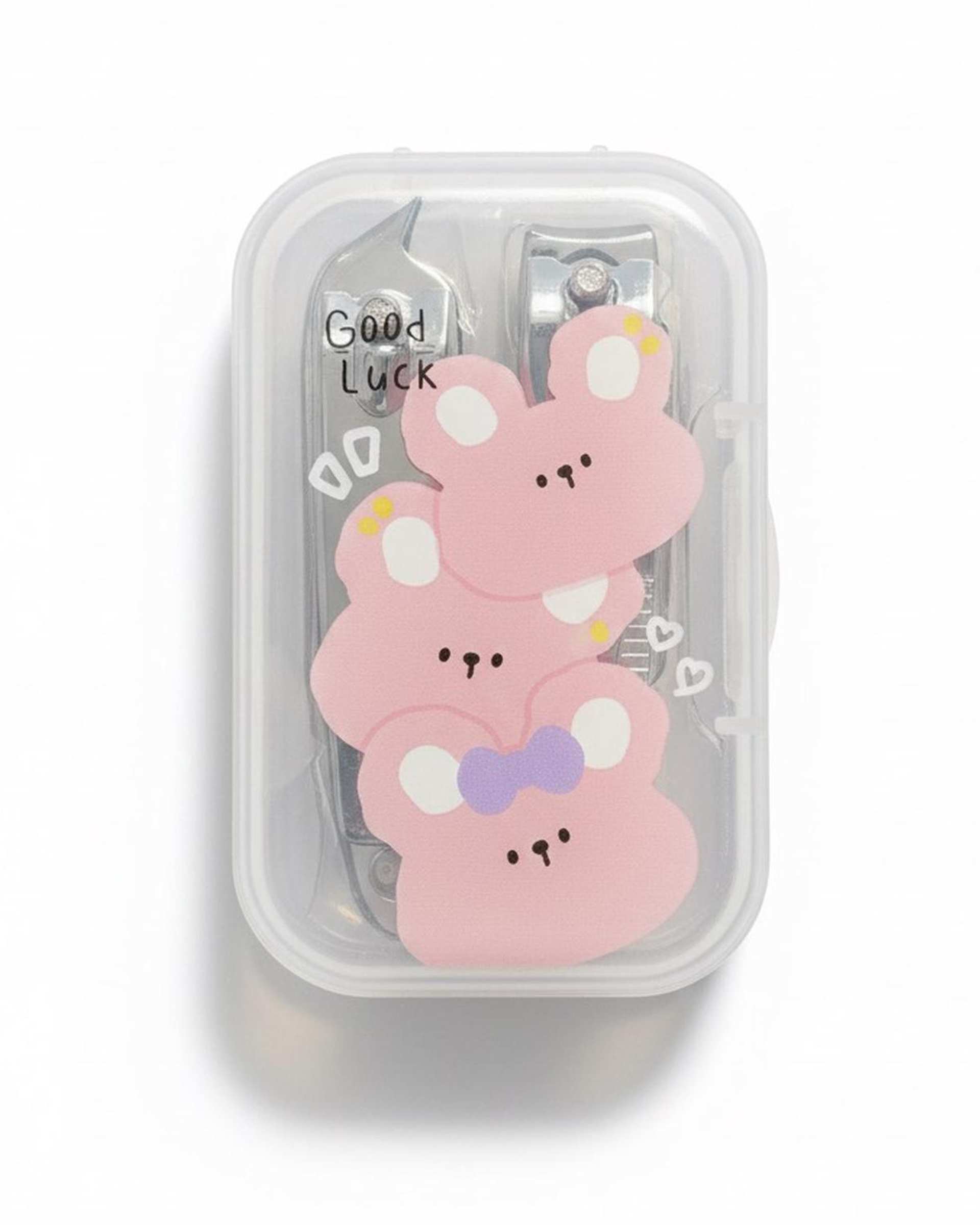 ست ناخن گیر استیل ضد زنگ 2 عددی طرح فانتزی