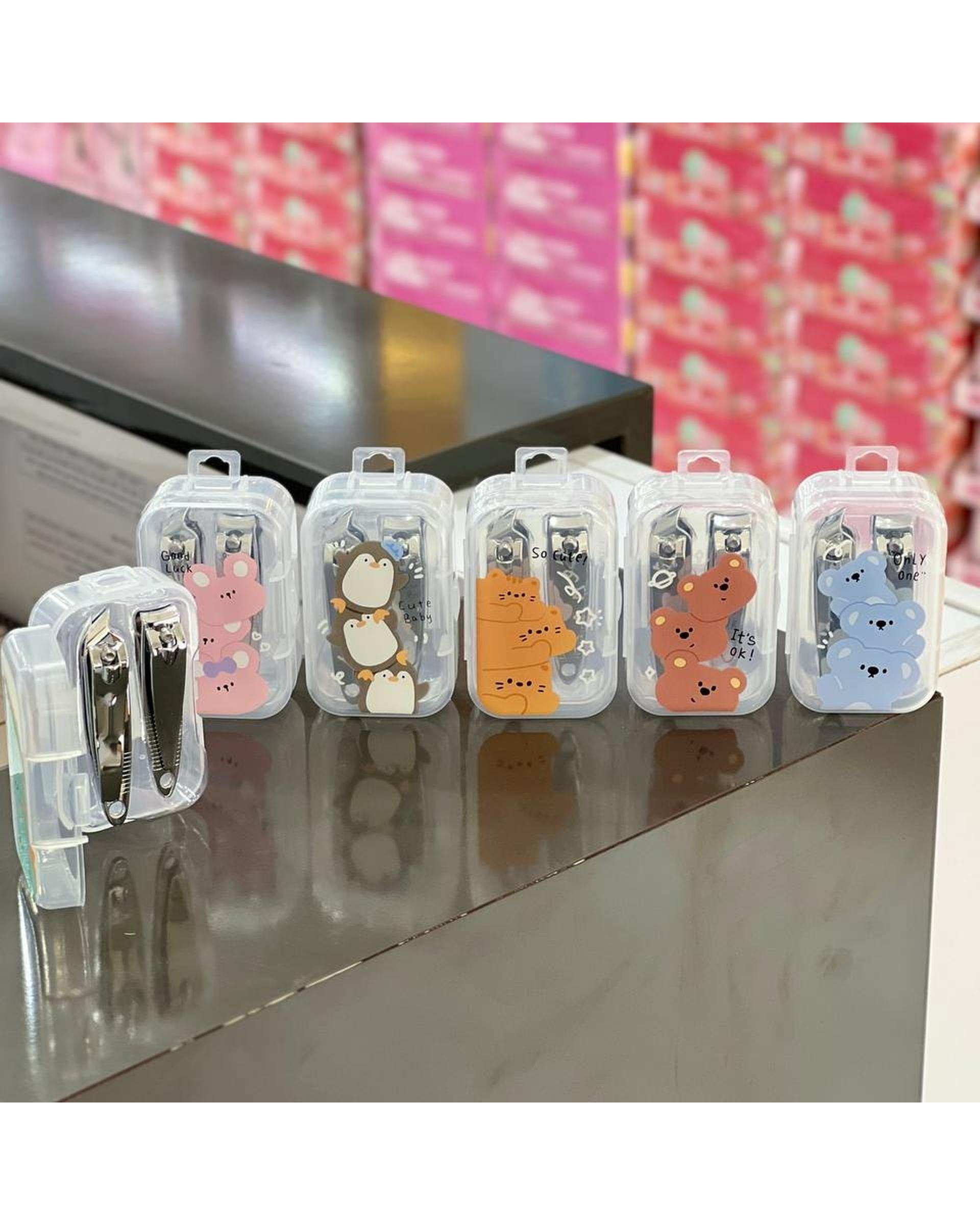 ست ناخن گیر استیل ضد زنگ 2 عددی طرح فانتزی