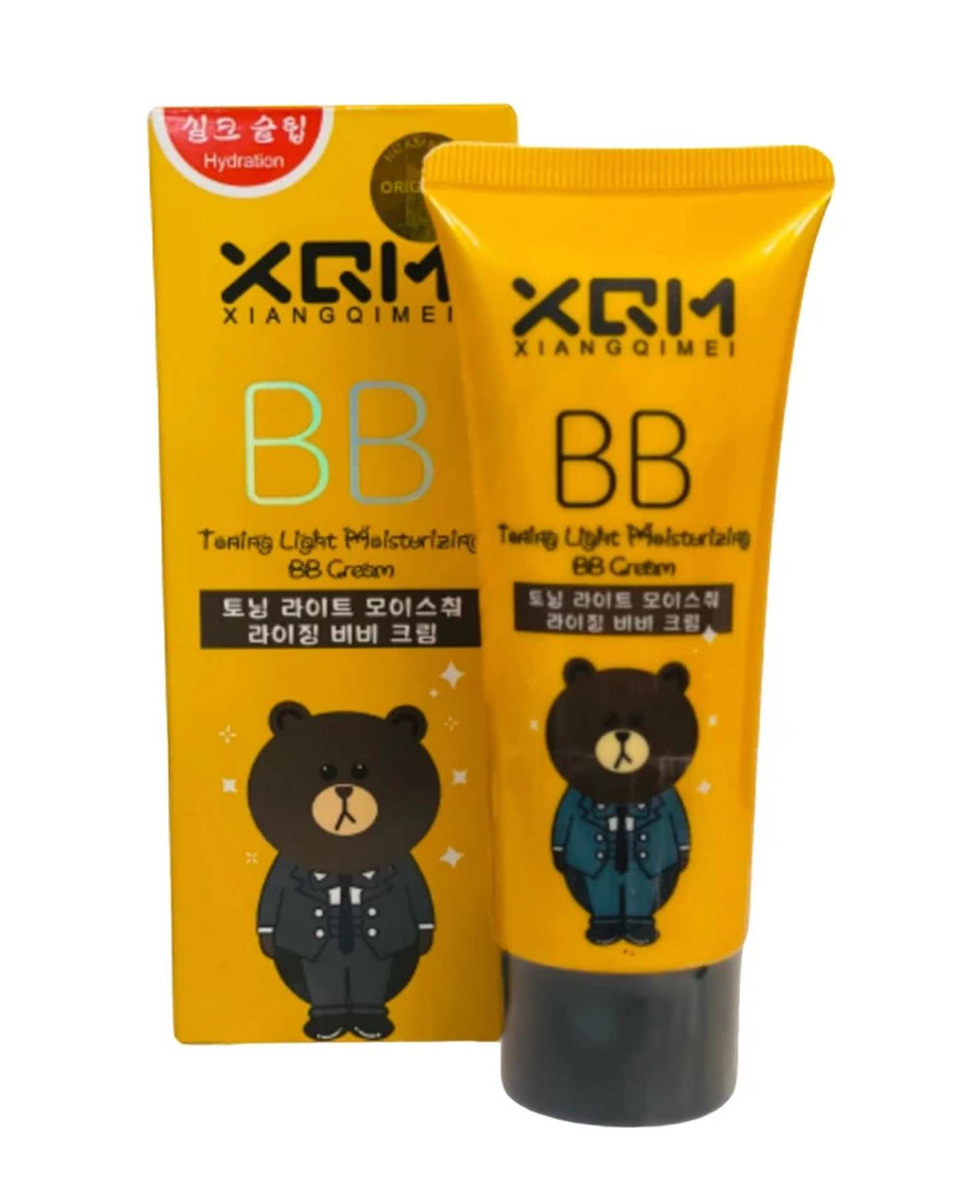 کرم پودر BB ایکس کیو ام XQM مدل خرسی بی بی کرم مناسب انواع پوست وزن 65 گرم