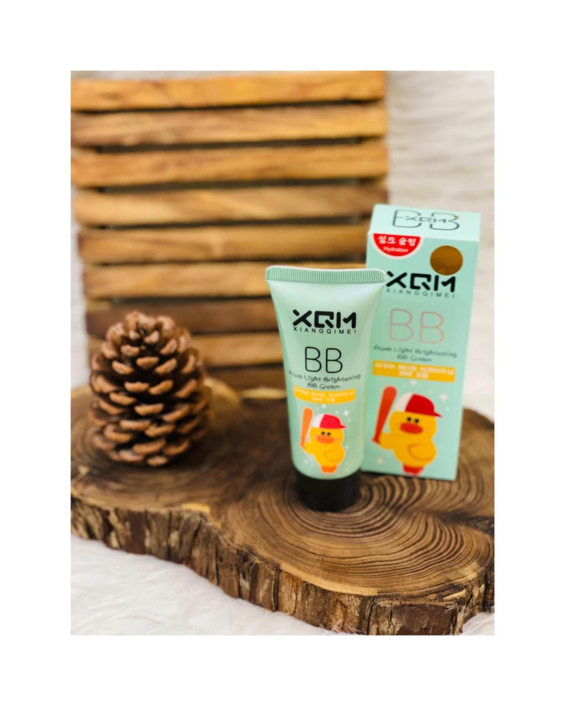 کرم پودر BB ایکس کیو ام XQM مدل جوجه بی بی کرم مناسب انواع پوست وزن 65 گرم