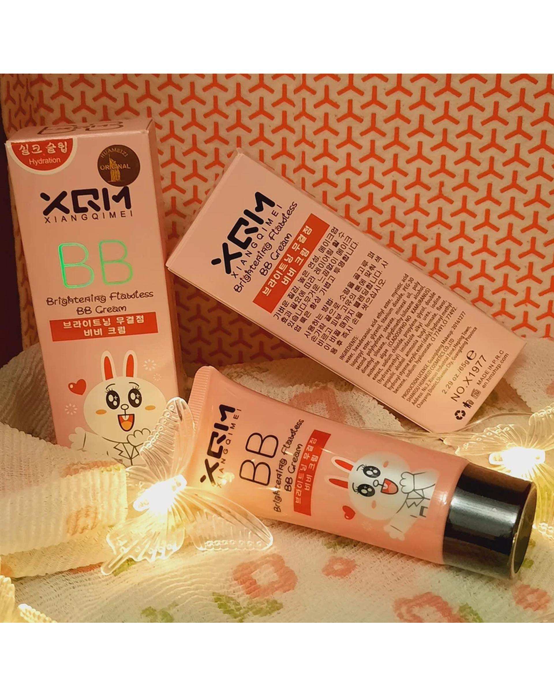 کرم پودر BB ایکس کیو ام XQM مدل خرگوش بی بی کرم مناسب انواع پوست وزن 65 گرم