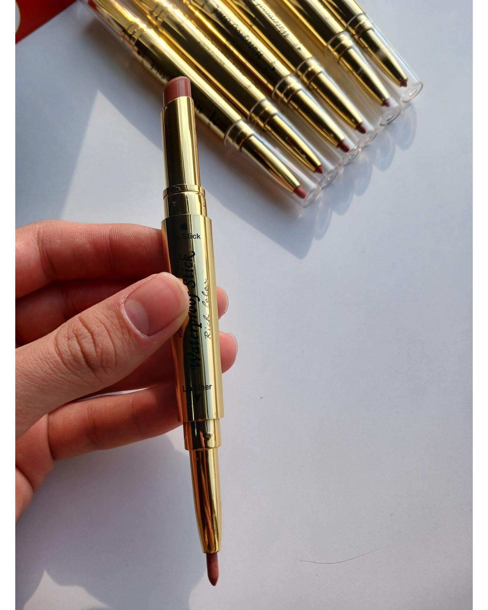 ست دو طرفه خط لب و رژ لب رمانتیک شماره 15