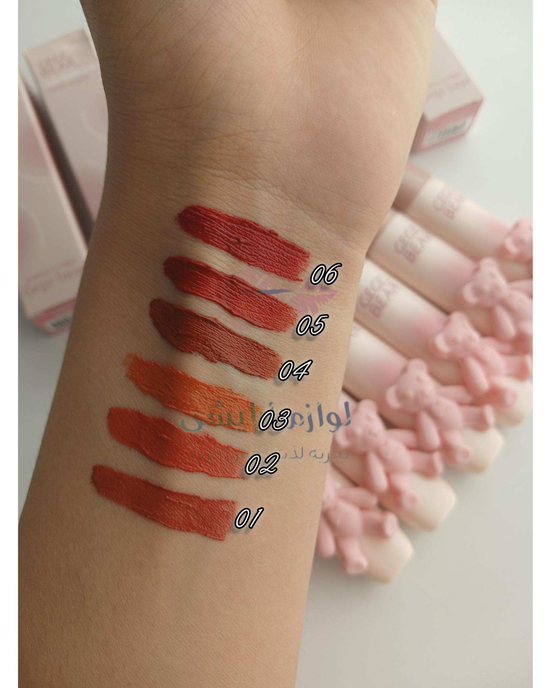 رژ لب مایع مات مخملی گگه بیر مدل bear کد 01