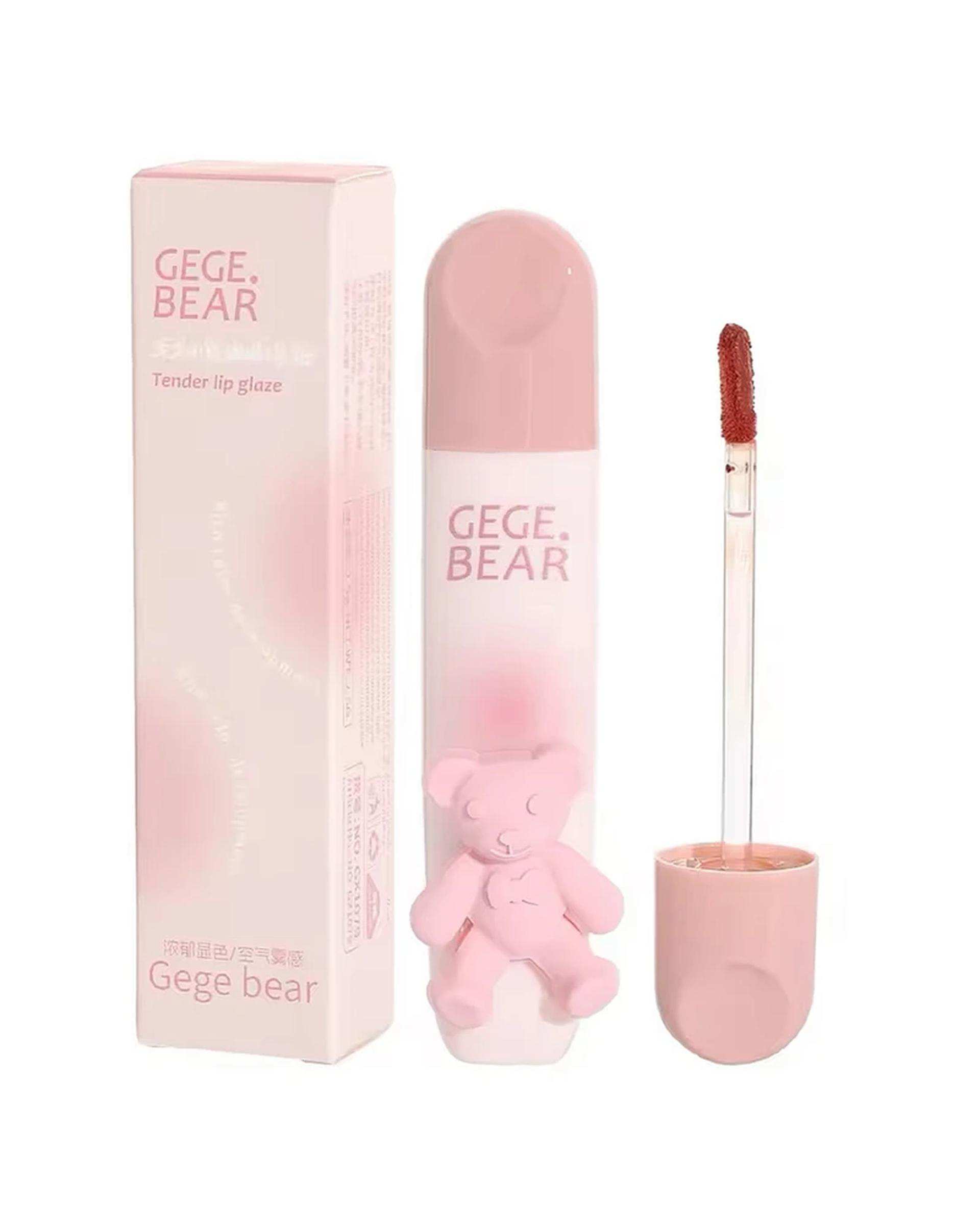 رژ لب مایع مات مخملی گگه بیر مدل bear کد 06