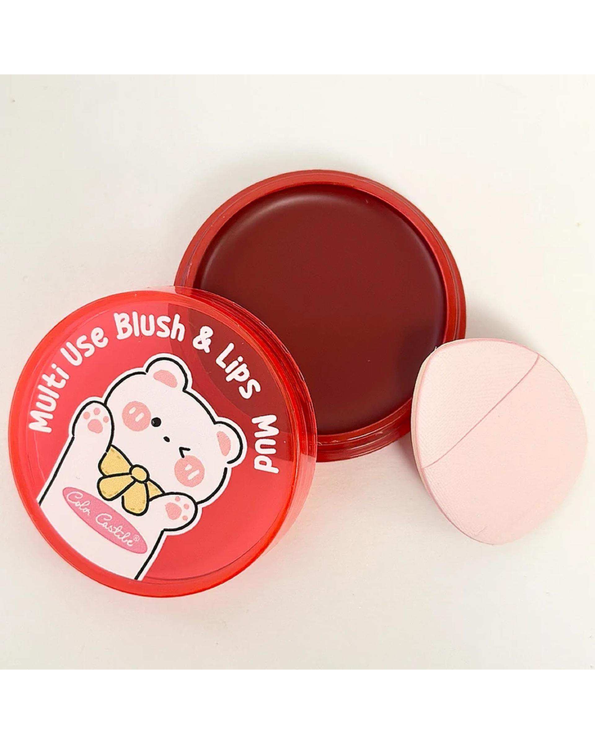 رژگونه و رژلب مات کالرکستل مدل فانتزی شماره 01