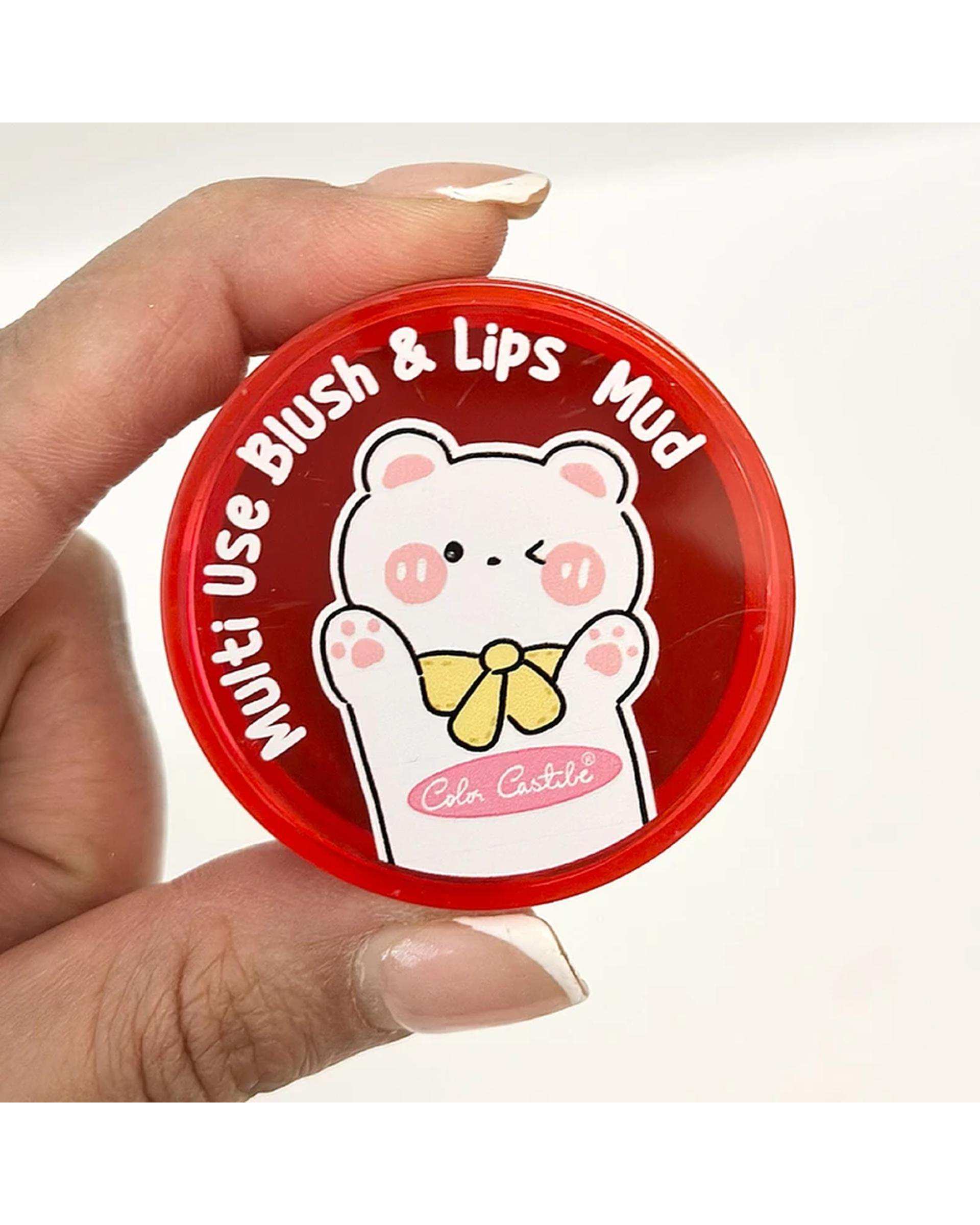 رژگونه و رژلب مات کالرکستل مدل فانتزی شماره 01