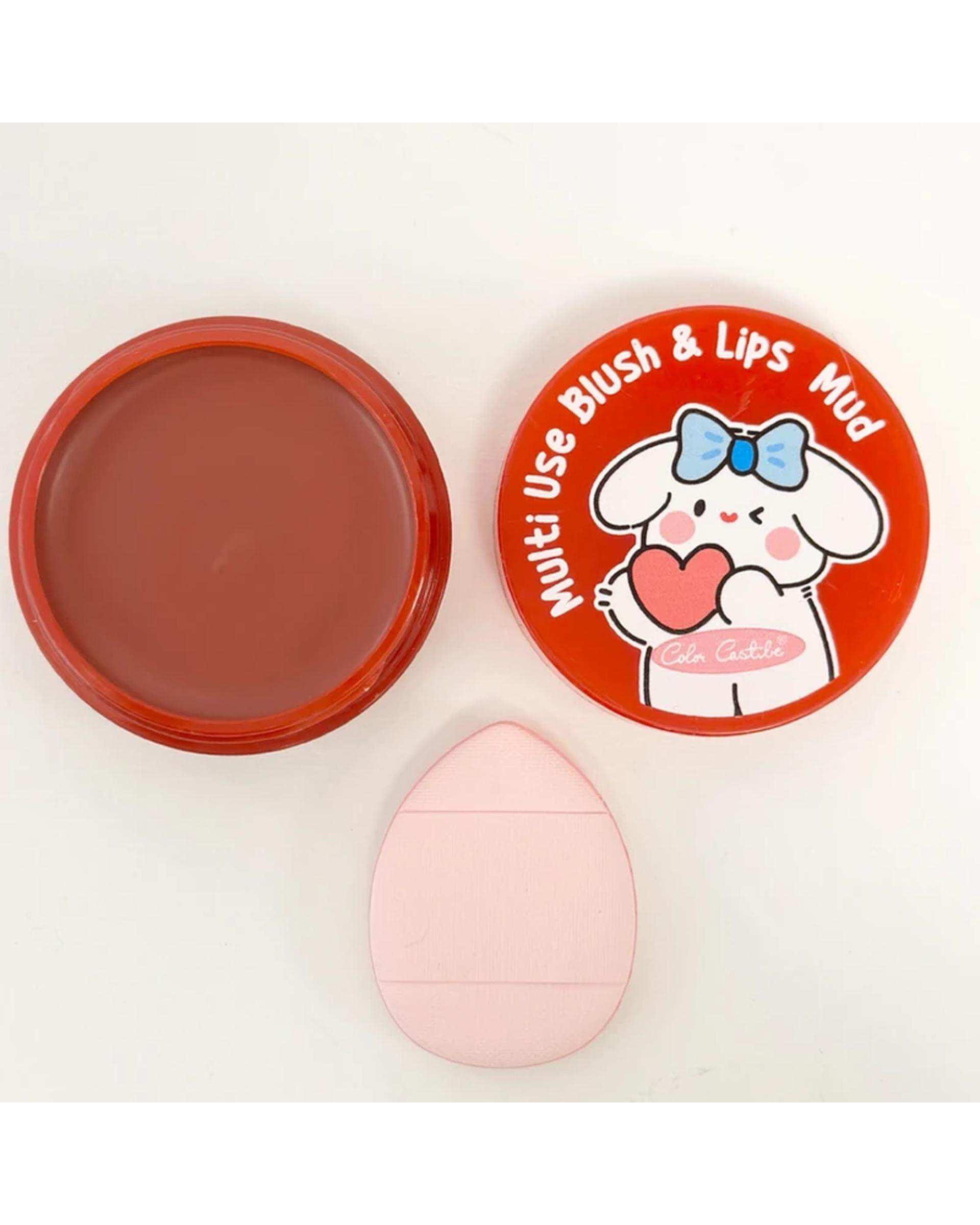 رژگونه و رژلب مات کالرکستل مدل فانتزی شماره 02