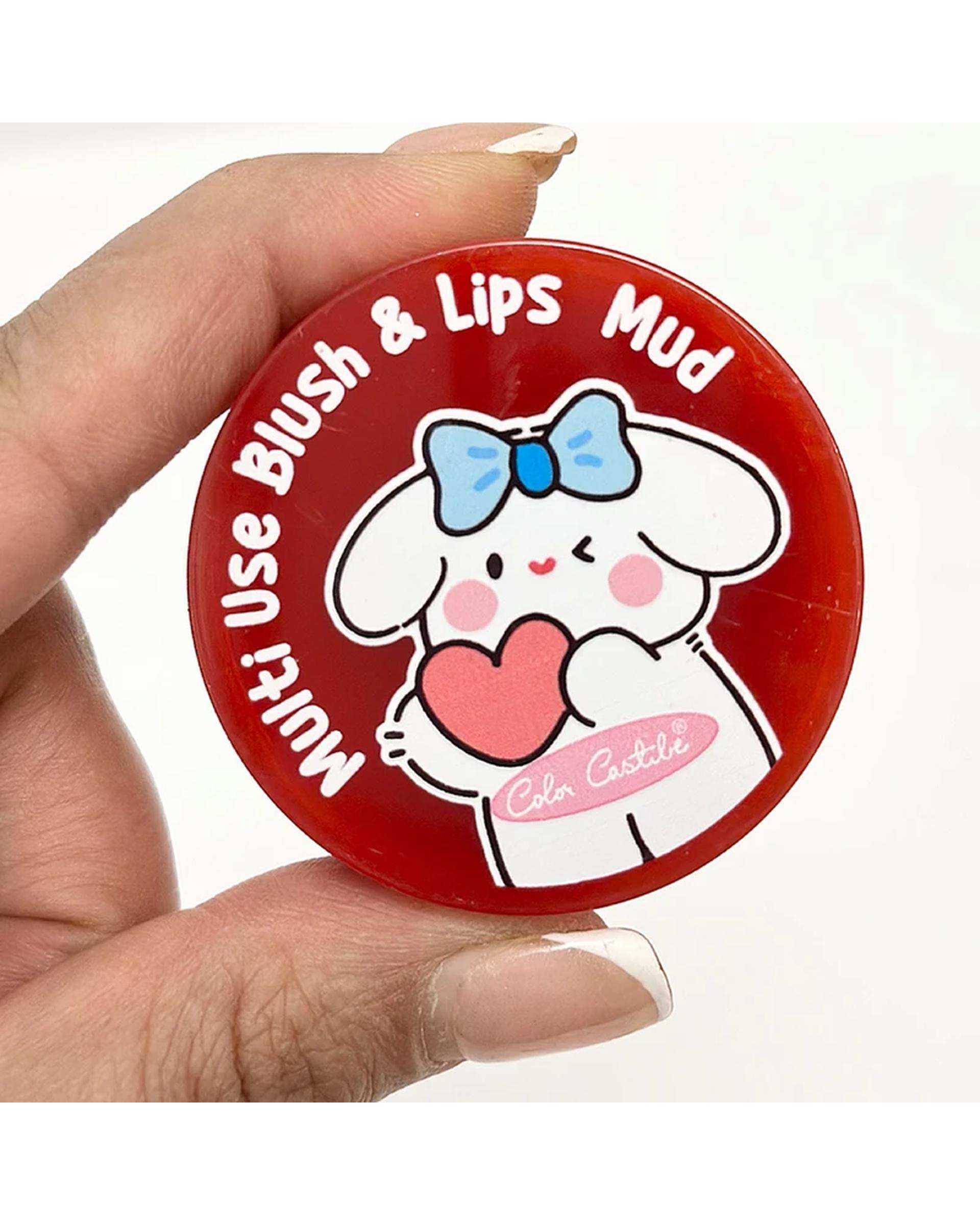 رژگونه و رژلب مات کالرکستل مدل فانتزی شماره 02