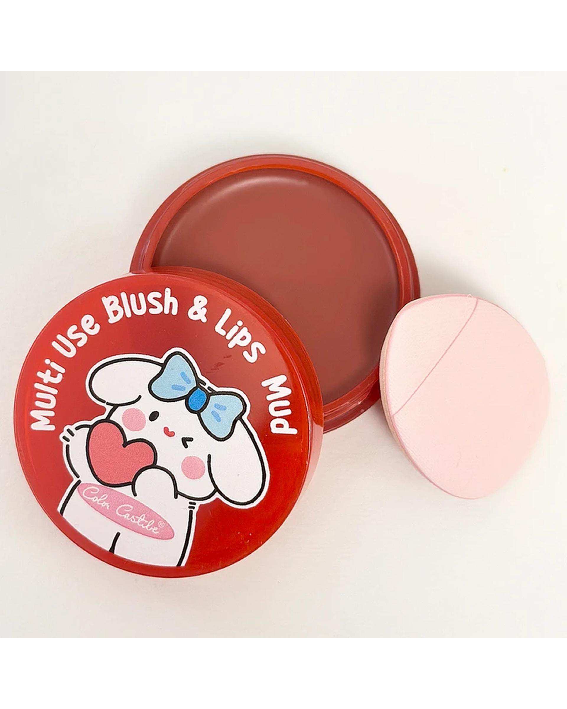 رژگونه و رژلب مات کالرکستل مدل فانتزی شماره 02