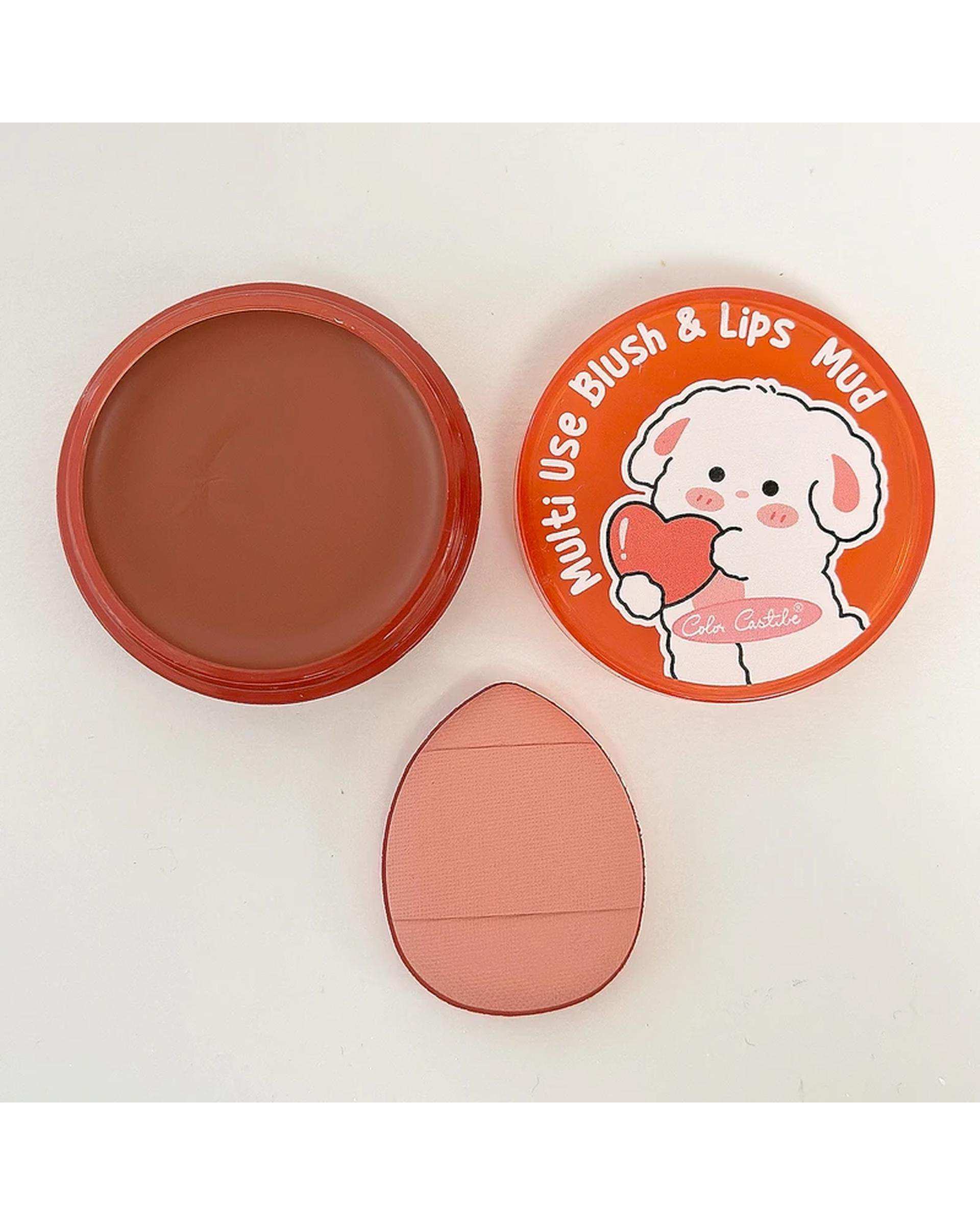 رژگونه و رژلب مات کالرکستل مدل فانتزی شماره 03