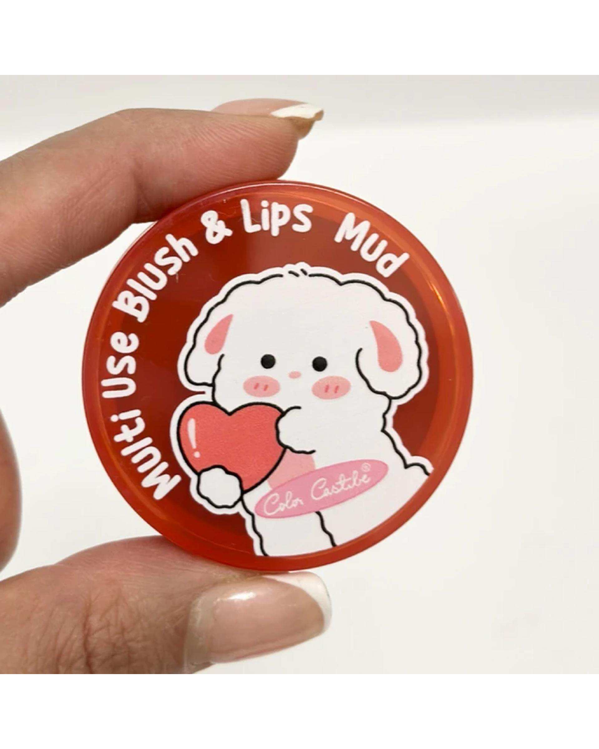 رژگونه و رژلب مات کالرکستل مدل فانتزی شماره 03