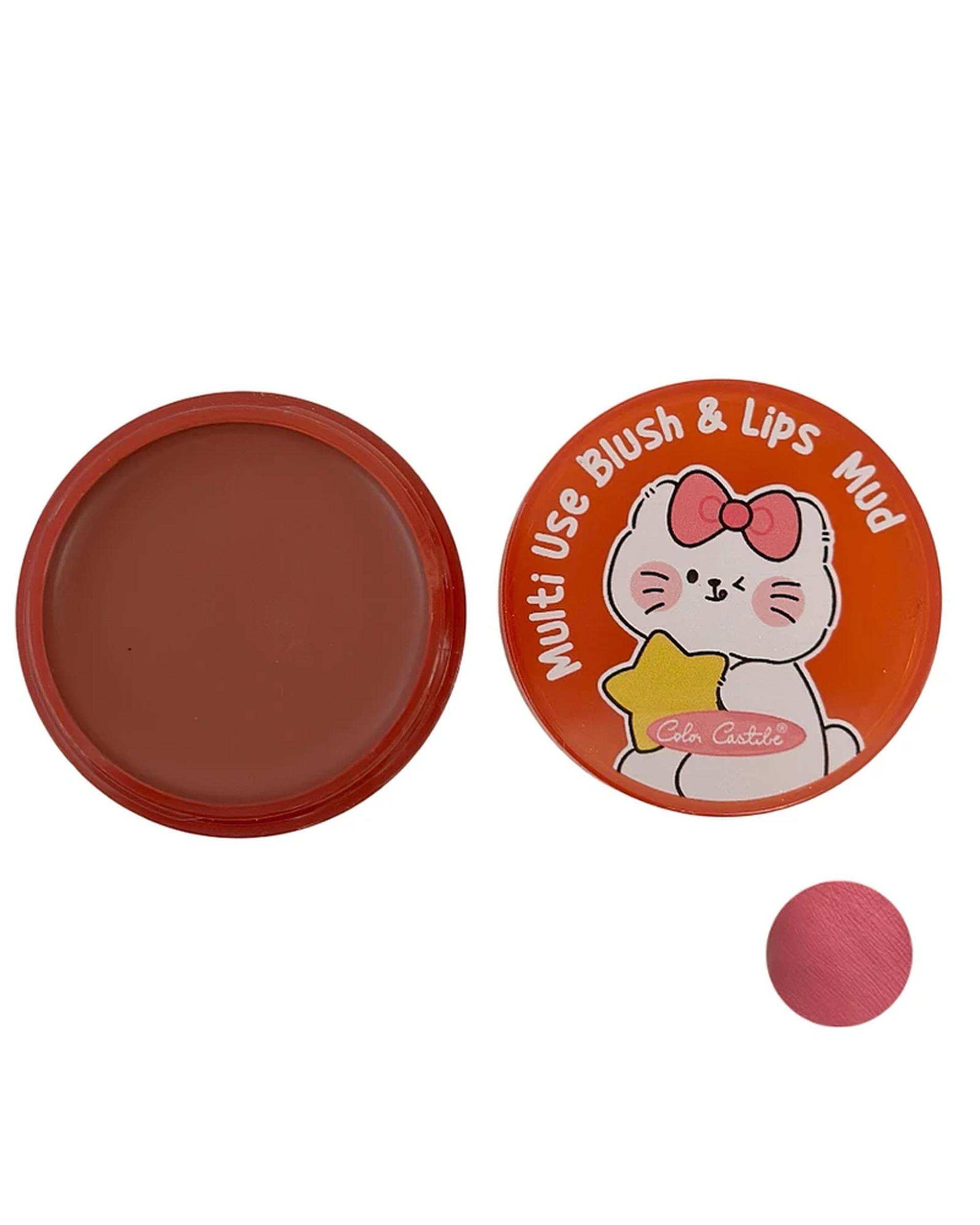 رژگونه و رژلب مات کالرکستل مدل فانتزی شماره 04