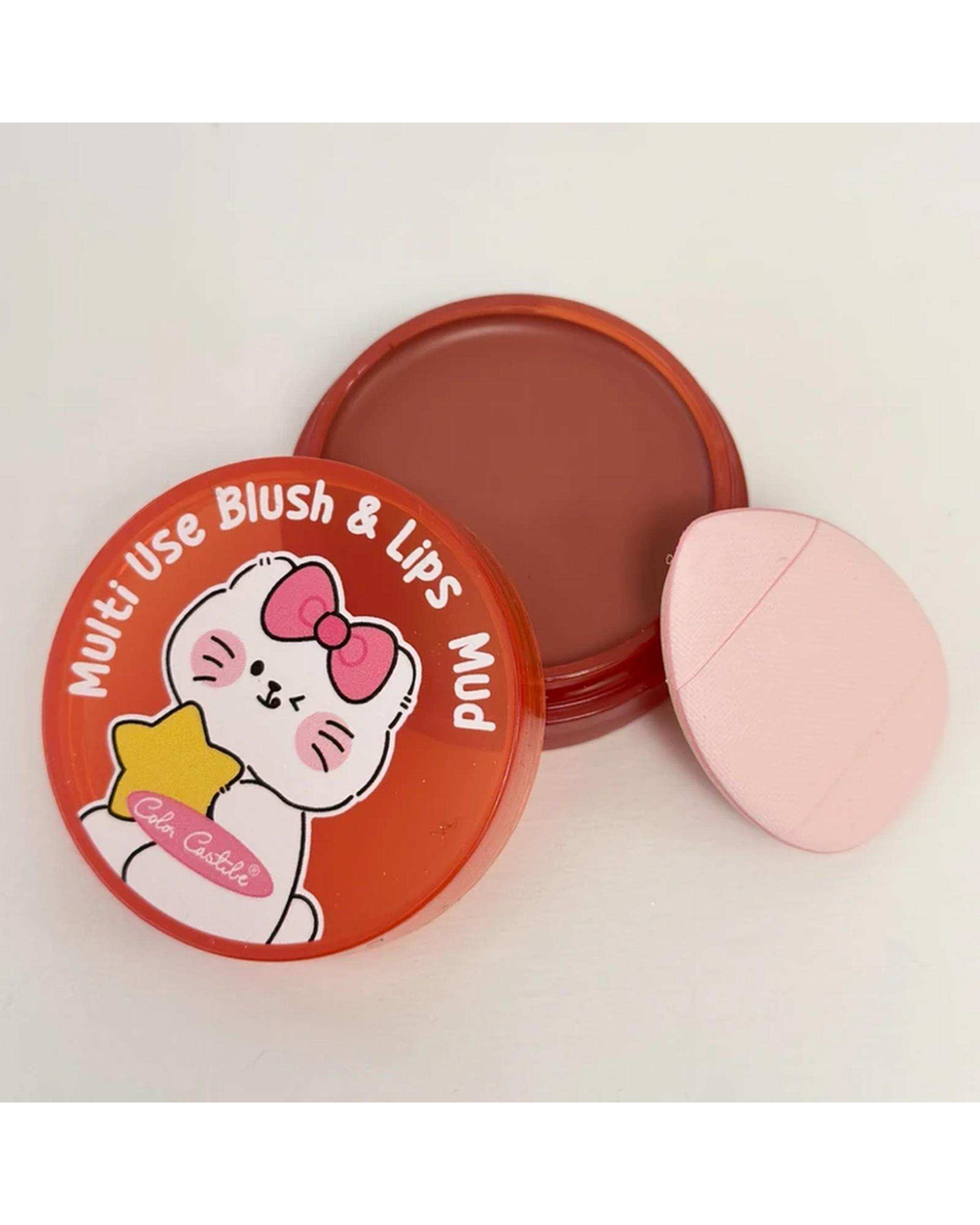 رژگونه و رژلب مات کالرکستل مدل فانتزی شماره 04