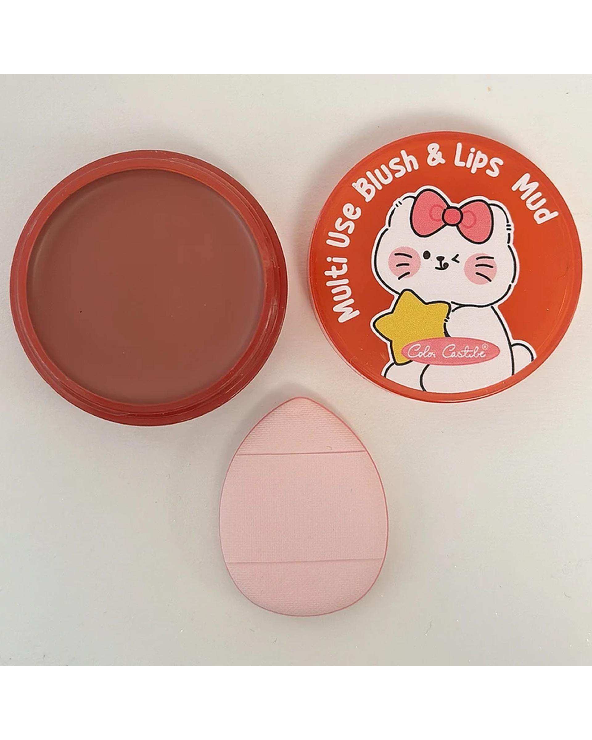 رژگونه و رژلب مات کالرکستل مدل فانتزی شماره 04