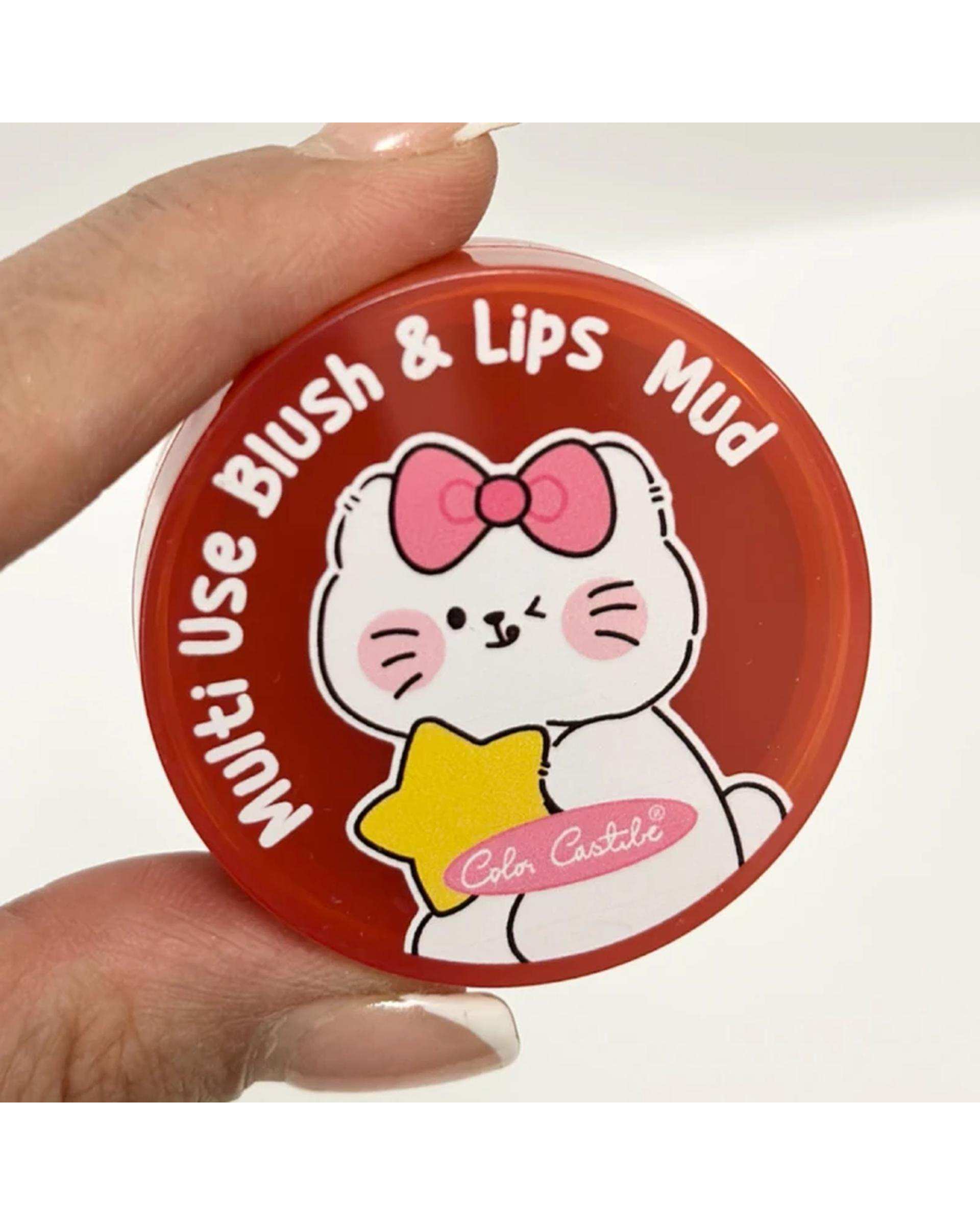 رژگونه و رژلب مات کالرکستل مدل فانتزی شماره 04