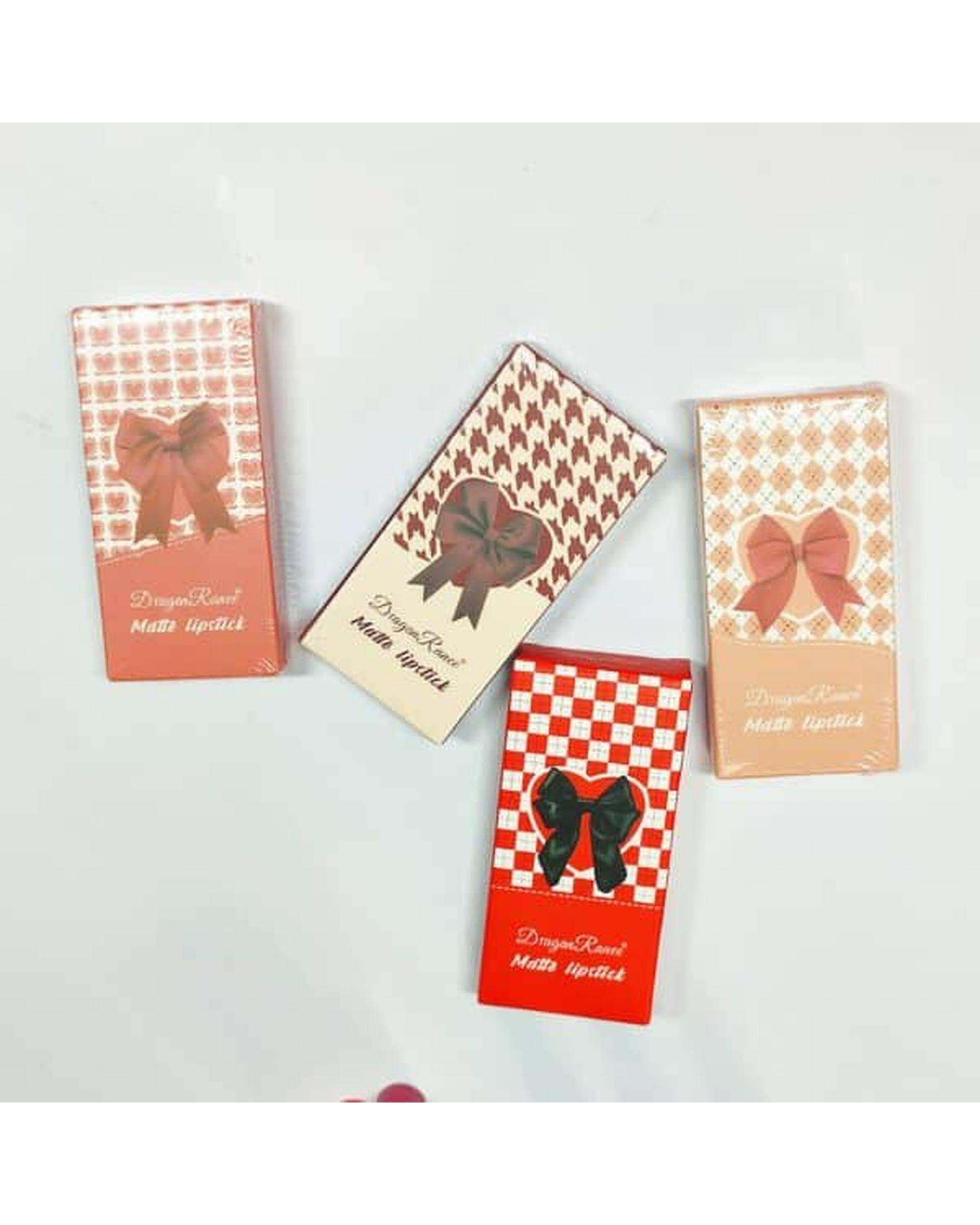 رژلب مات و مخملی دراگون رانی مجموعه 3 عددی کد B