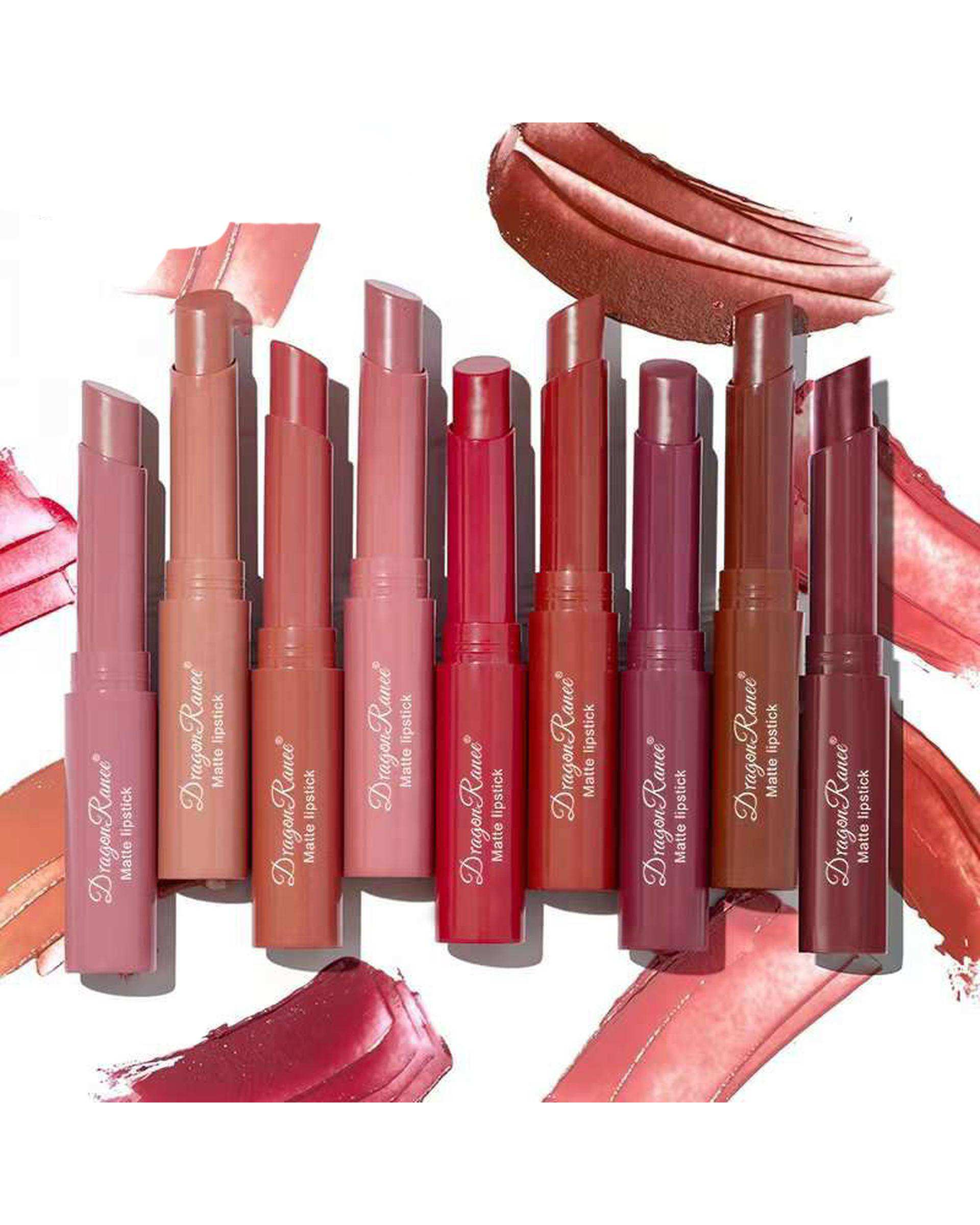 رژلب مات و مخملی دراگون رانی مجموعه 3 عددی کد C