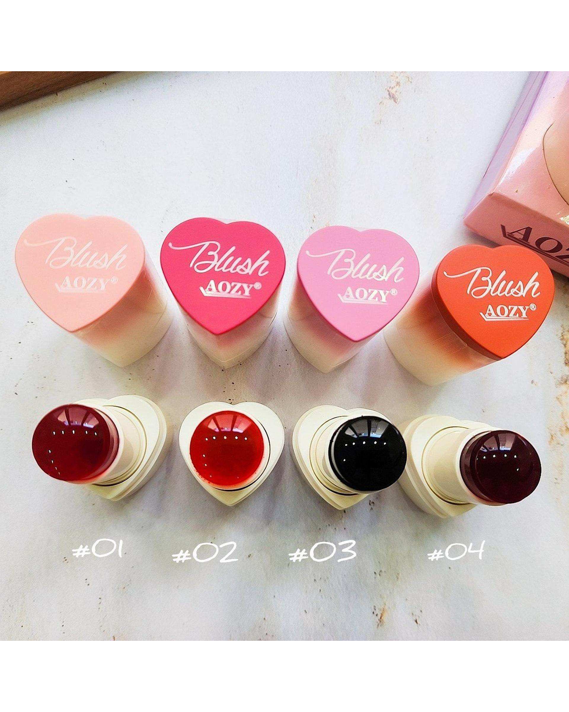 تینت لب و گونه ژله ای AOZY شماره 03
