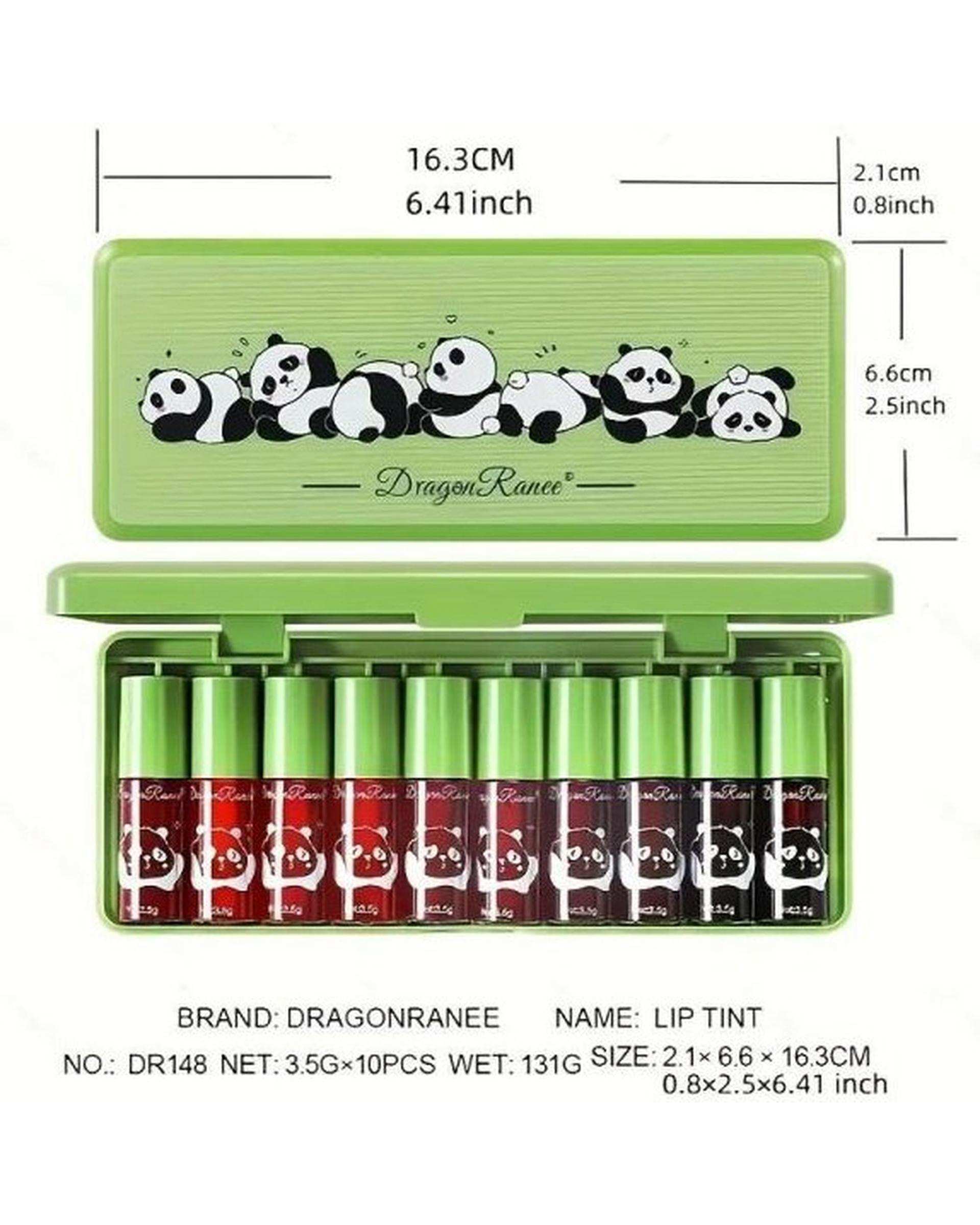 پک 10 تایی تینت لب مدل پاندا