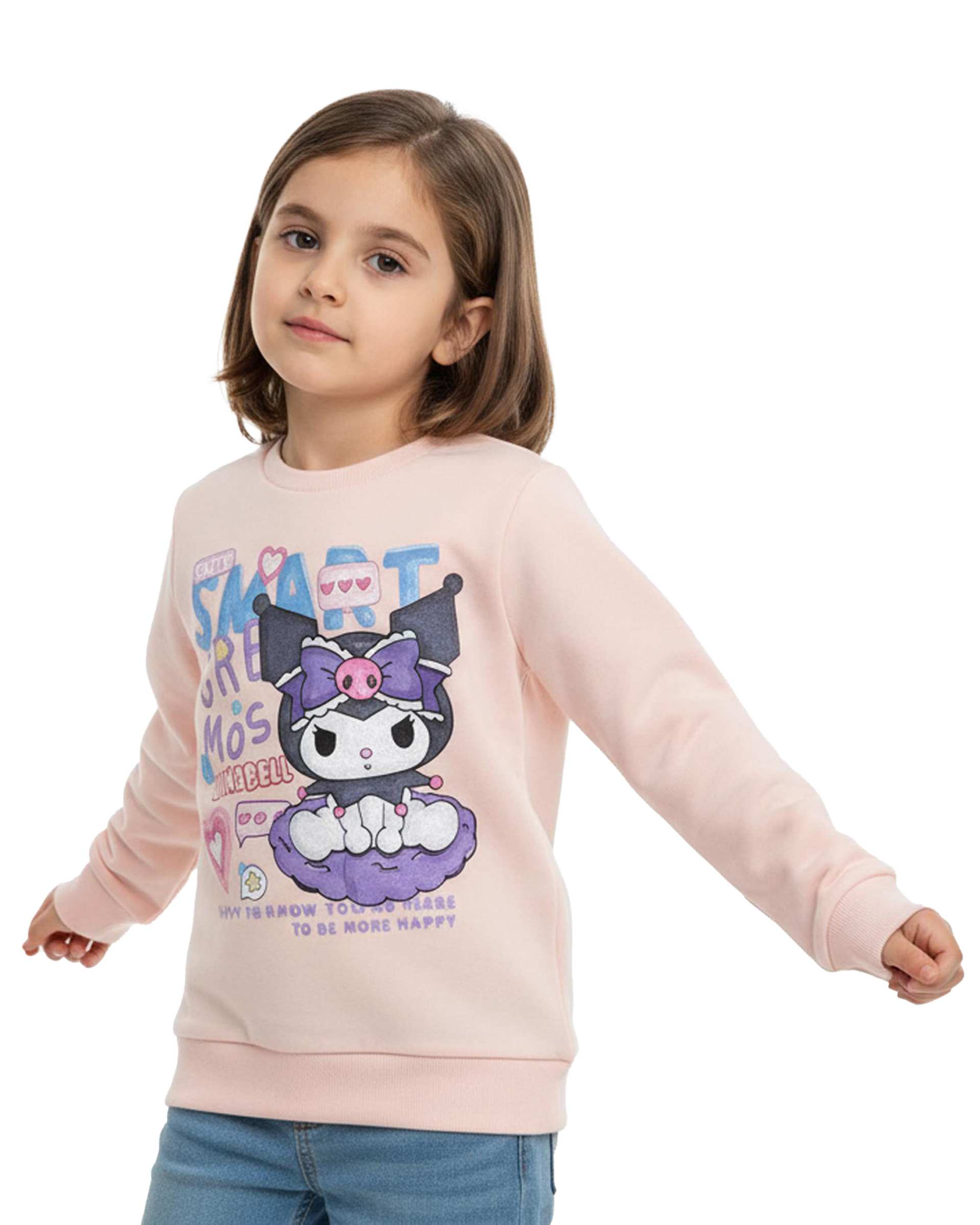 بلوز دخترانه صورتی فیورلا Fiorella طرح کرومی اسمارت کد 35593