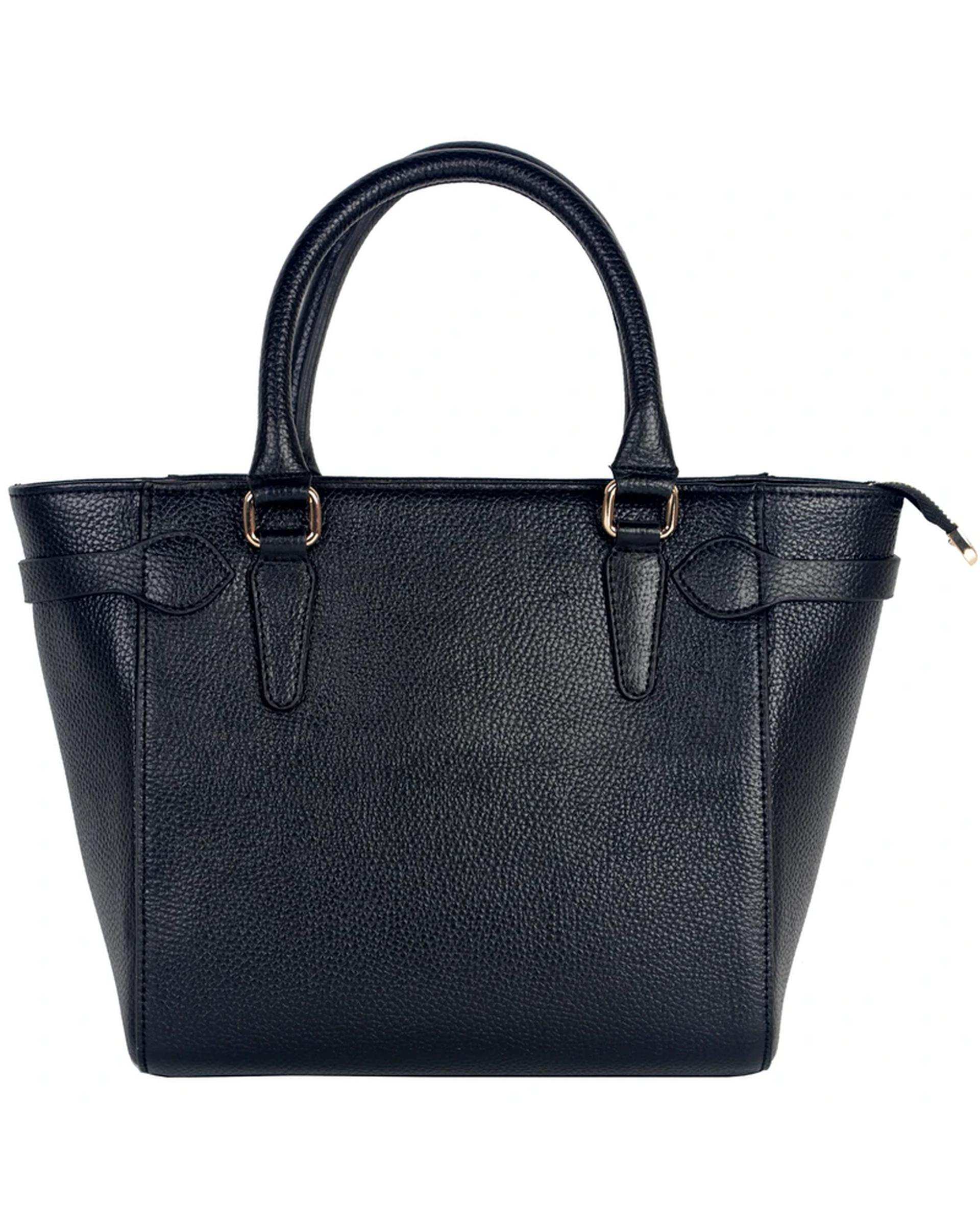 کیف دستی چرم زنانه مشکی چرم بارز Charm Barez مدل DZ67.1